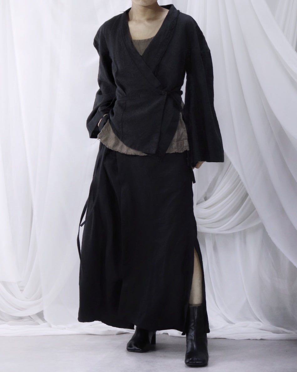 wide shoulder short jacket