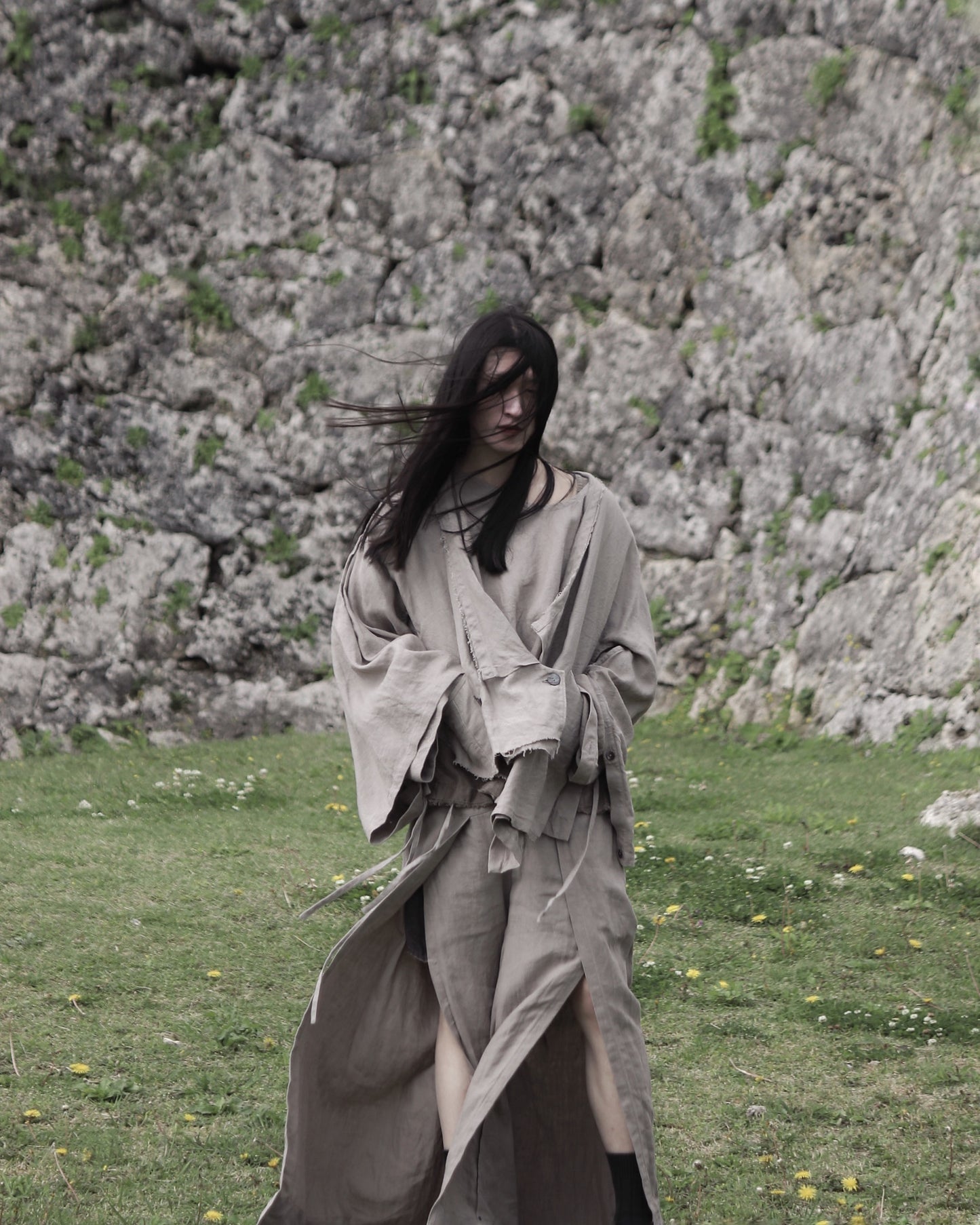 slit Haramaki trousers