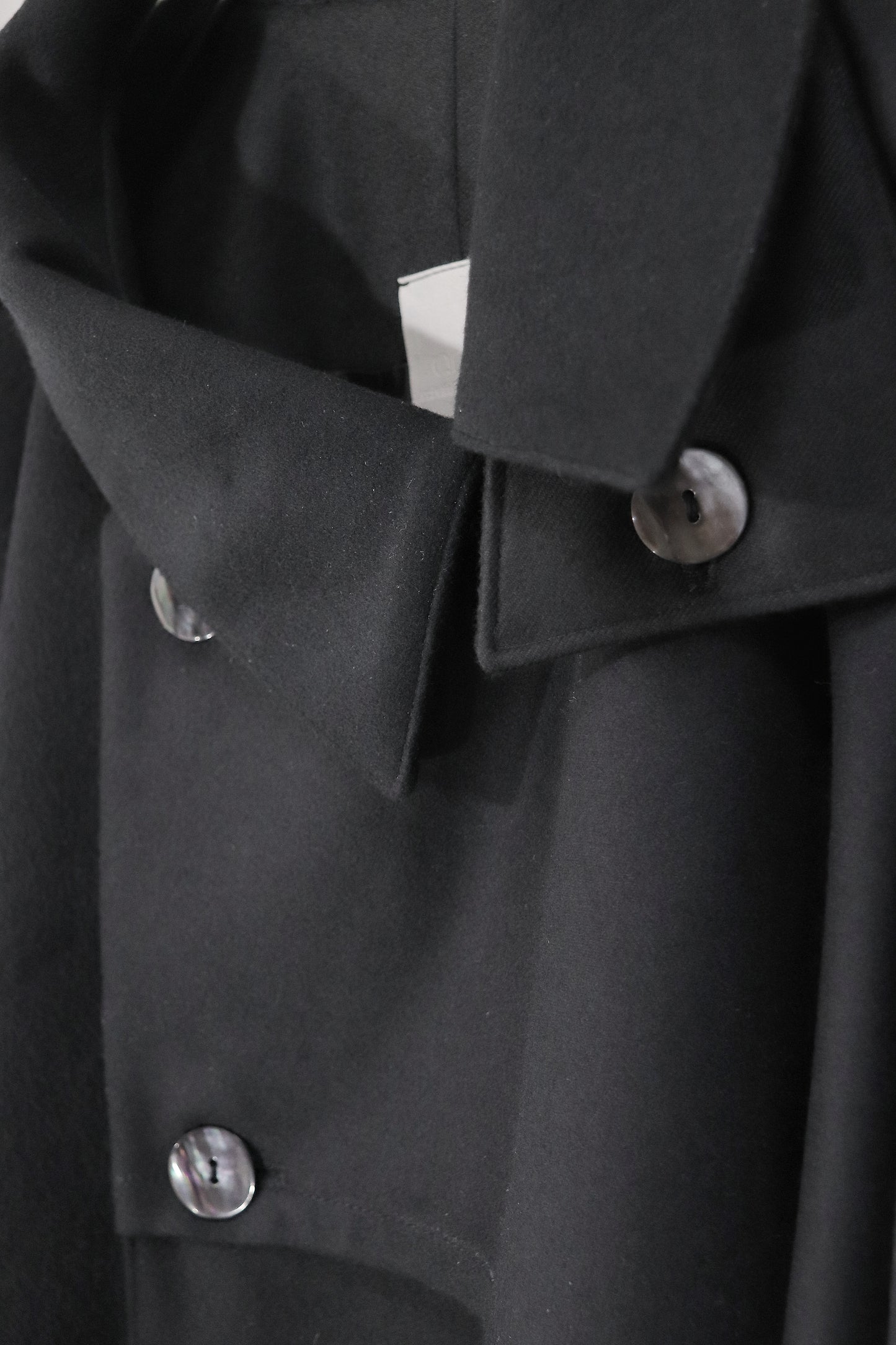 wool layered trench coat