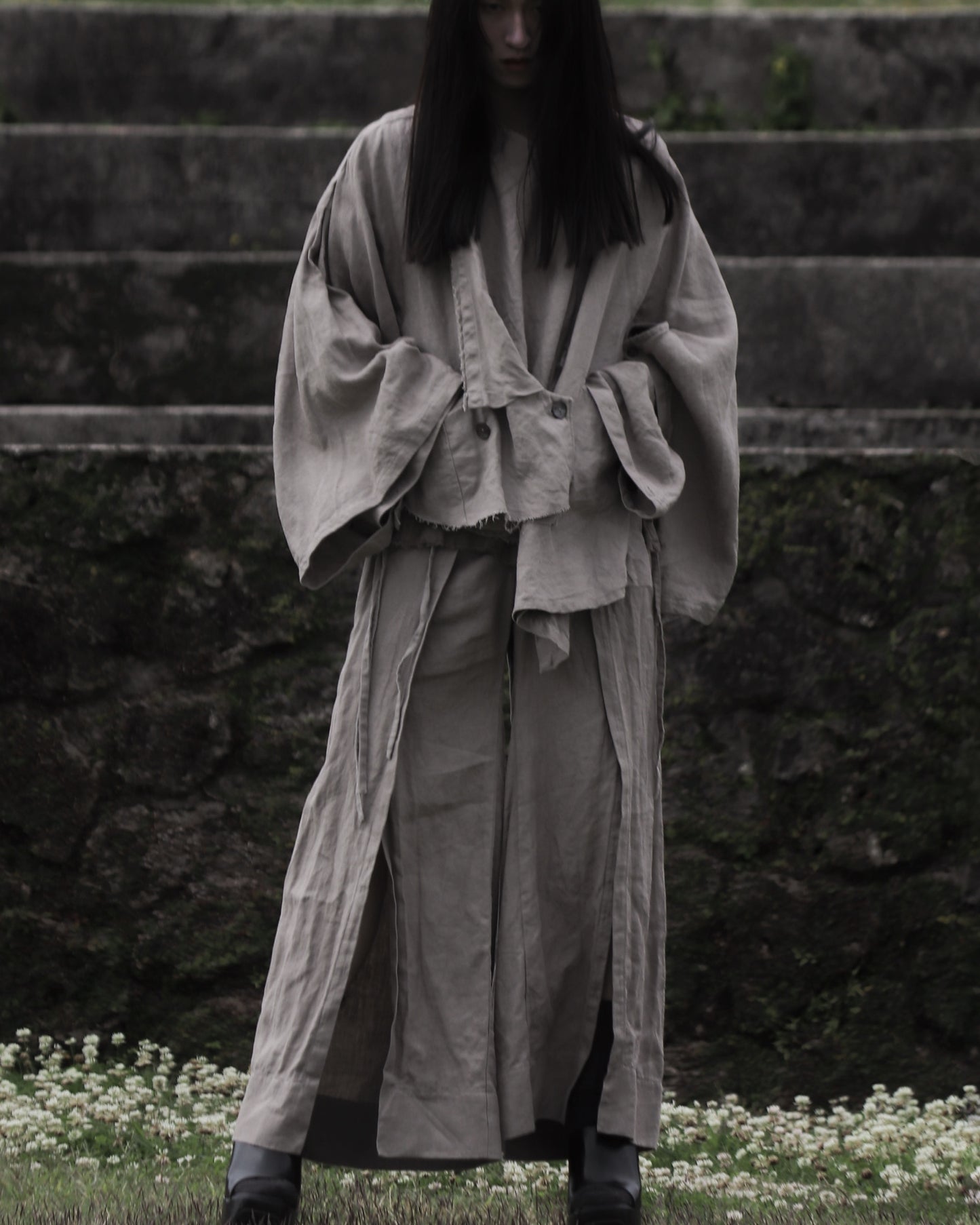 slit Haramaki trousers