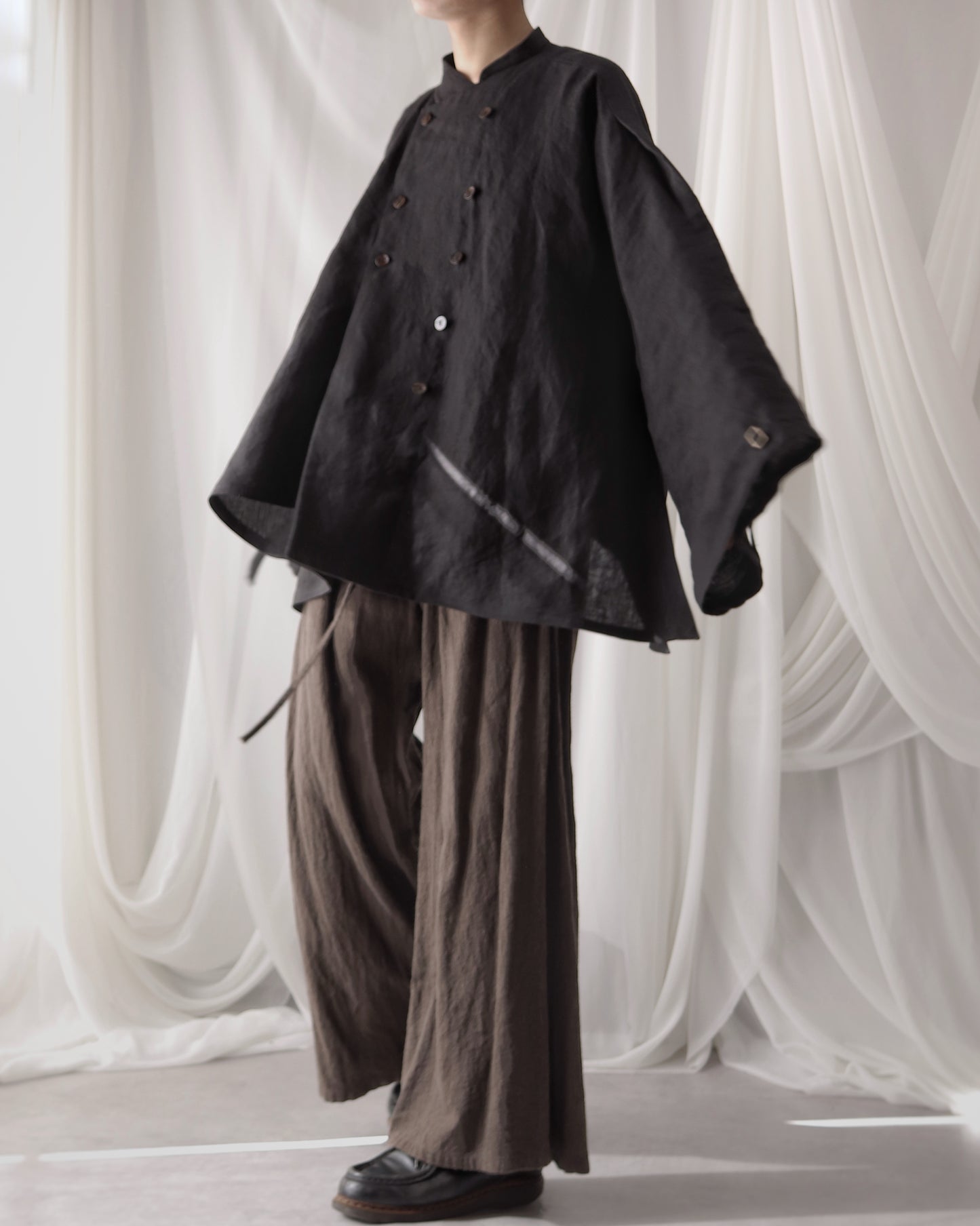 double breasted shirts blouson