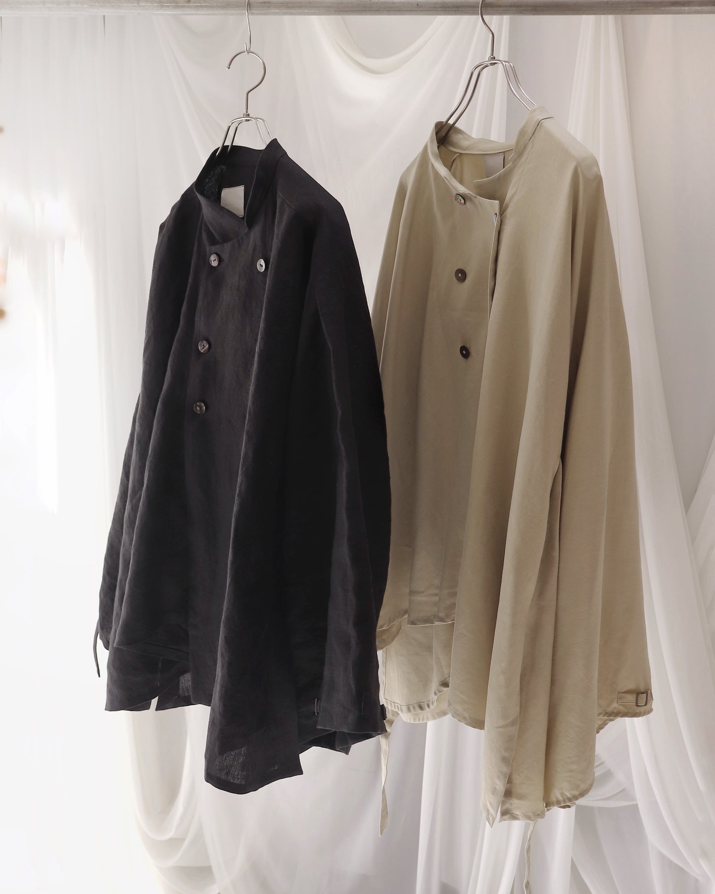 double breasted shirts blouson