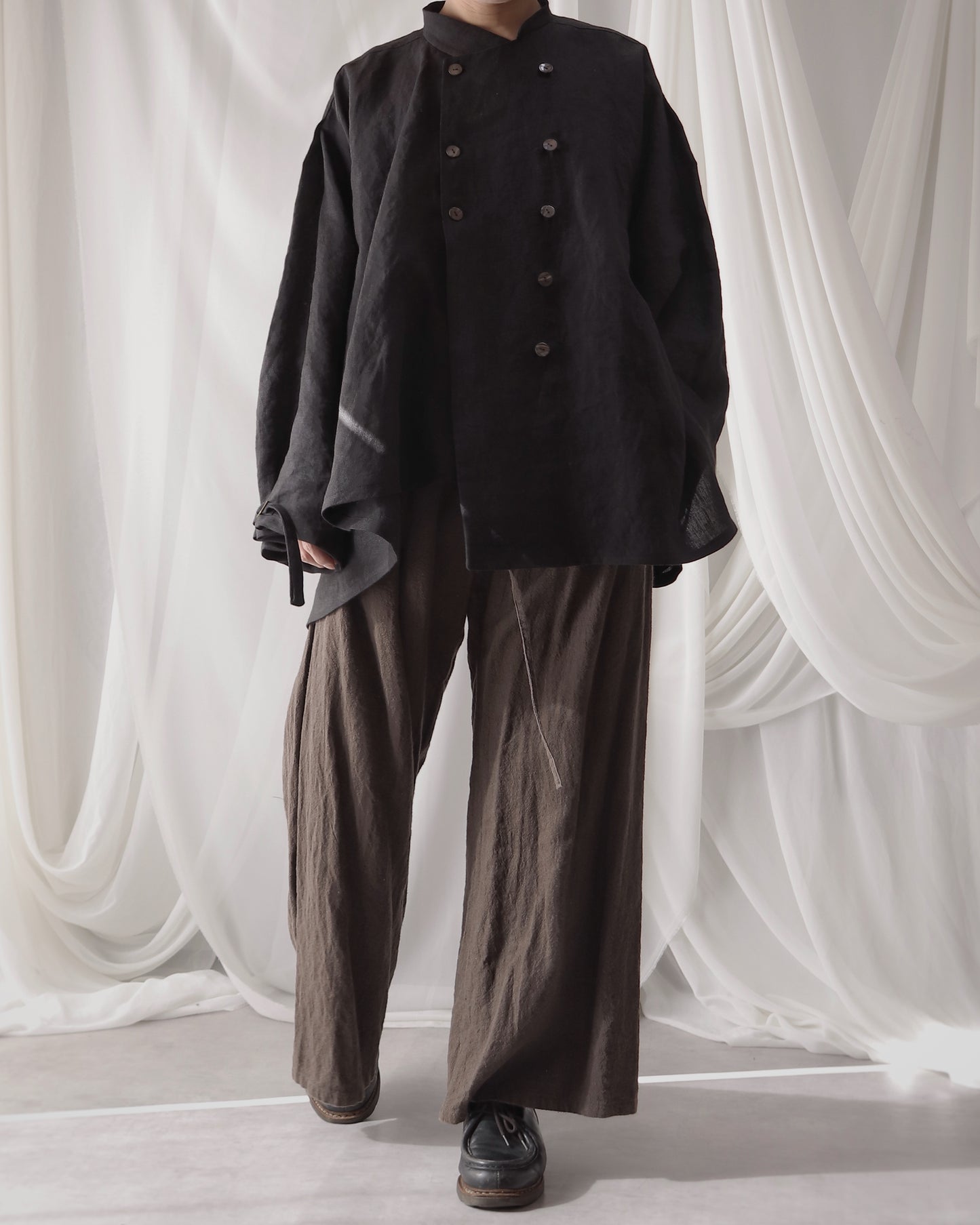 double breasted shirts blouson