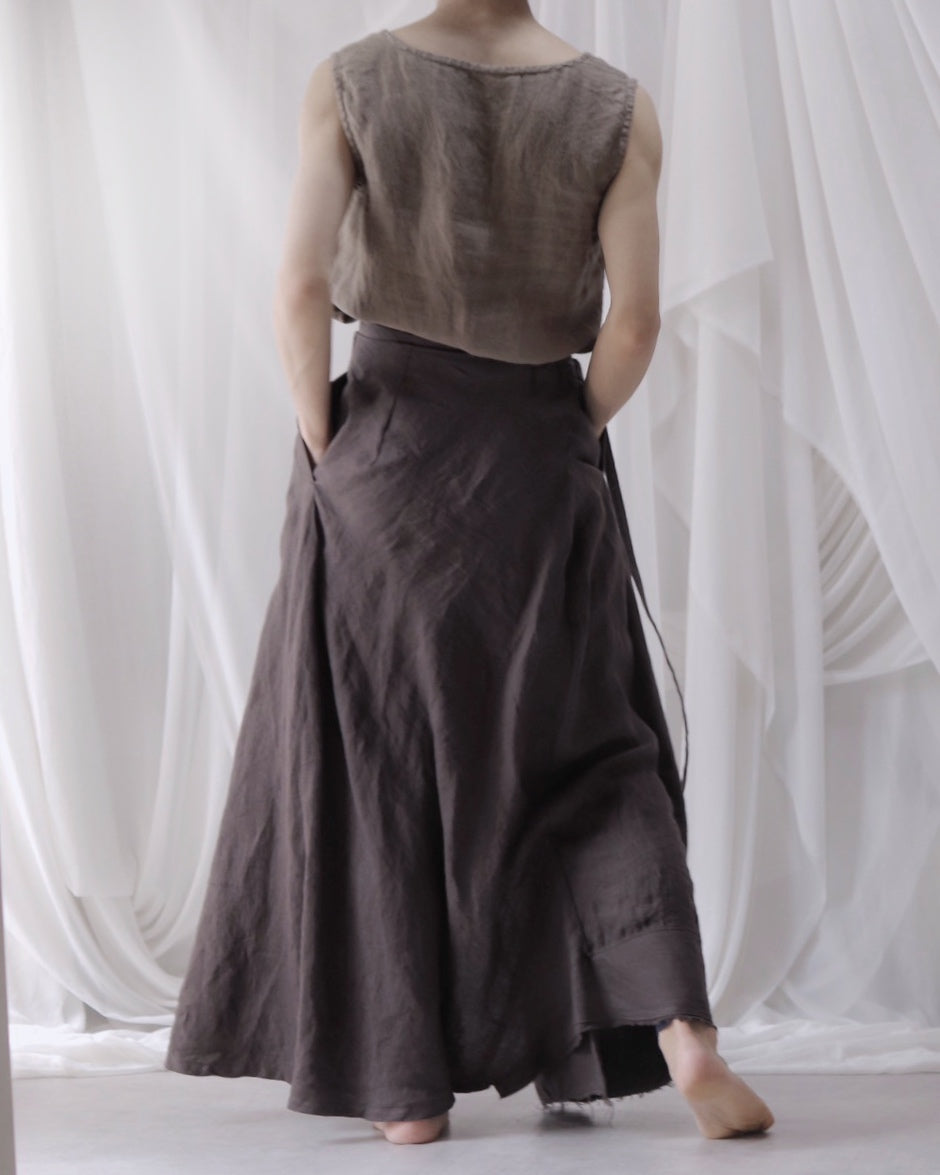 wrapped skirt 2025/charcoal