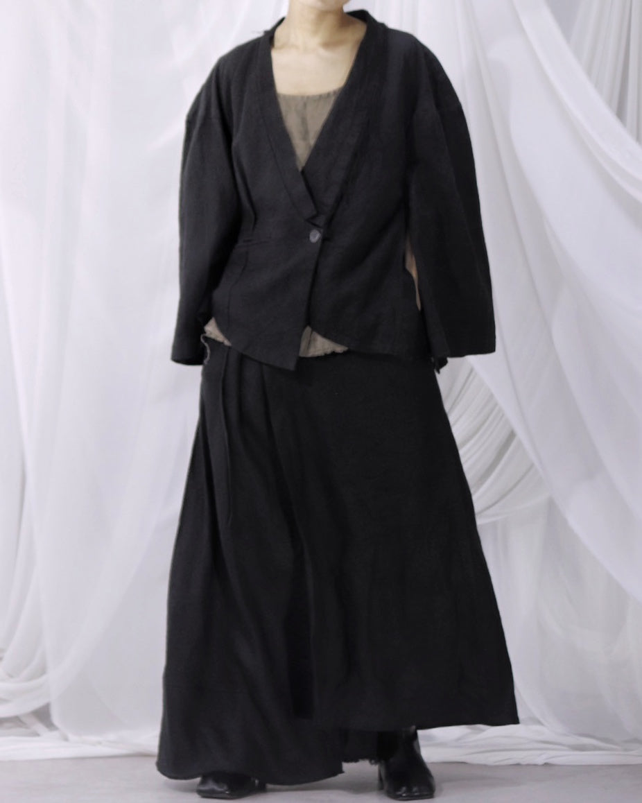 wide shoulder short jacket