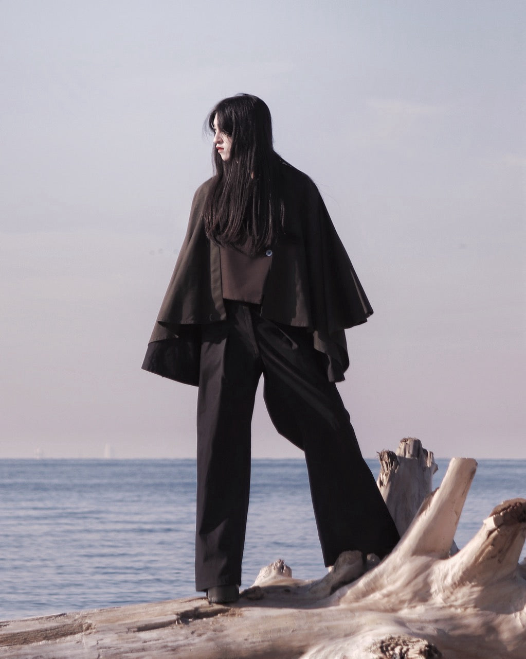 short poncho sleeve haori