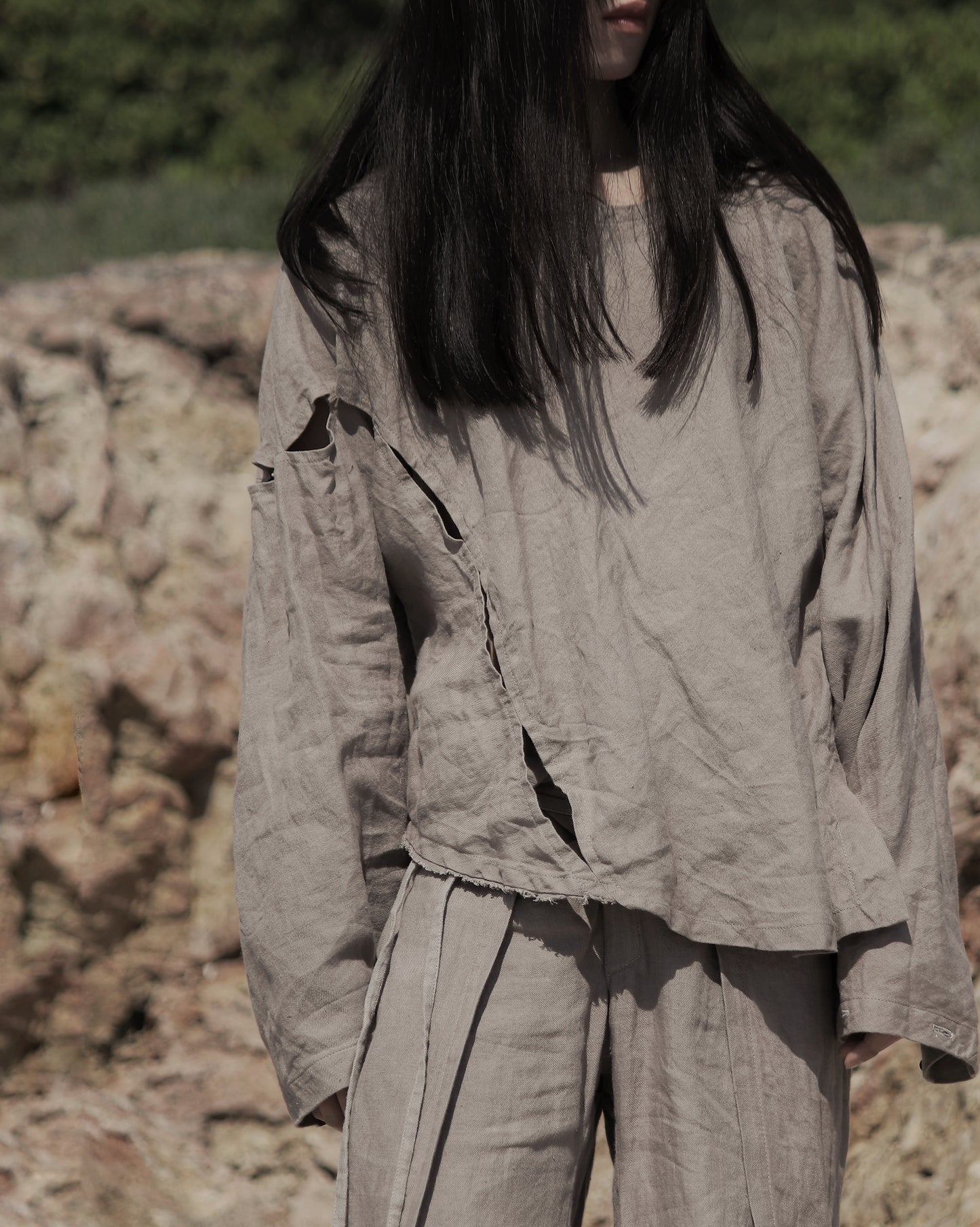 rifted pullover