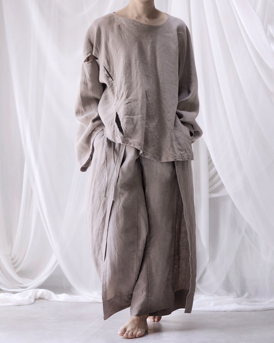 slit Haramaki trousers