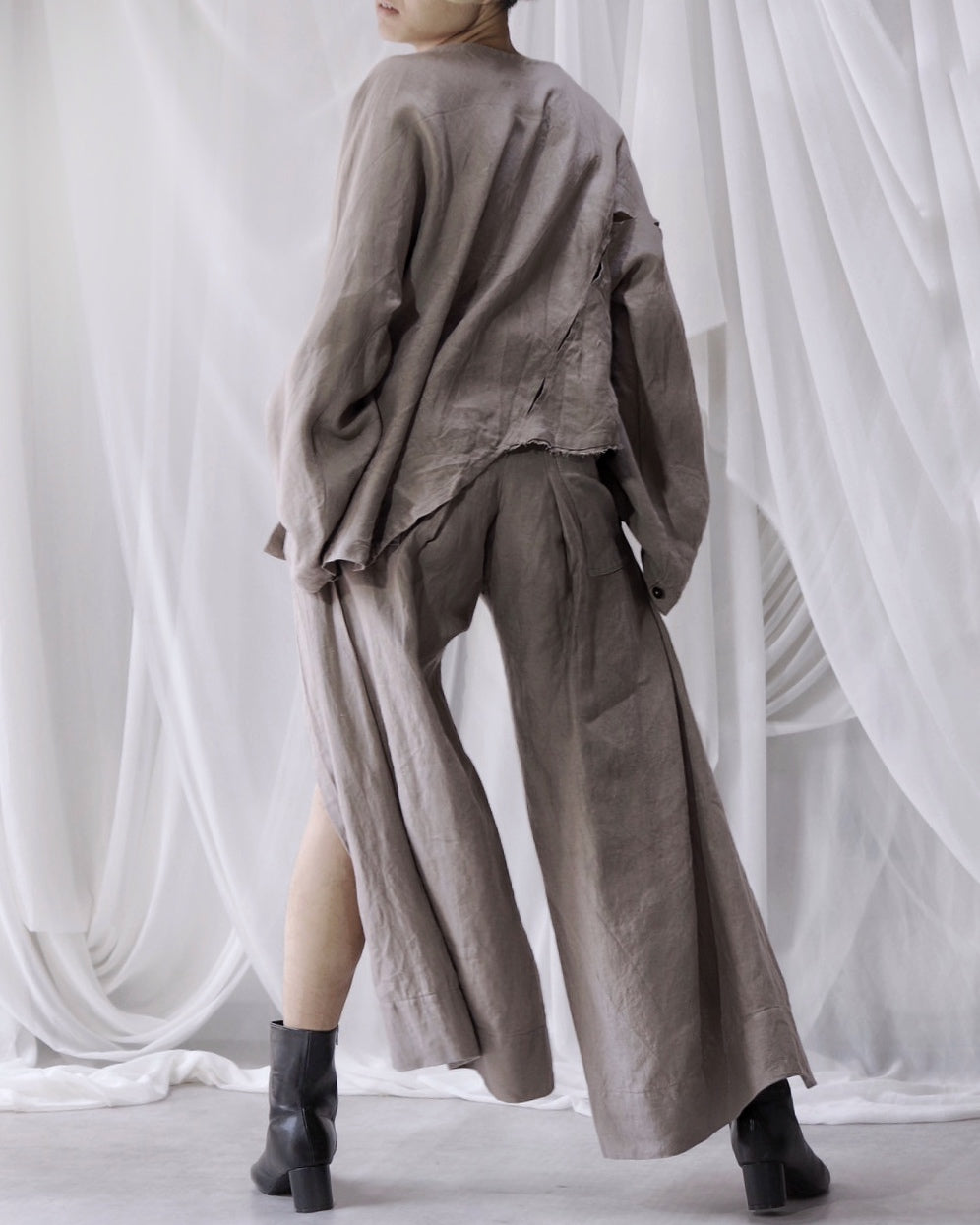 slit Haramaki trousers