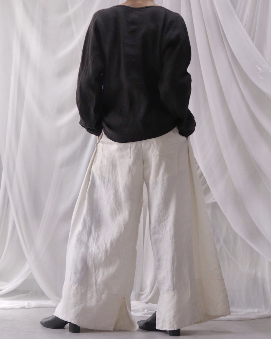 bias-cut pullover