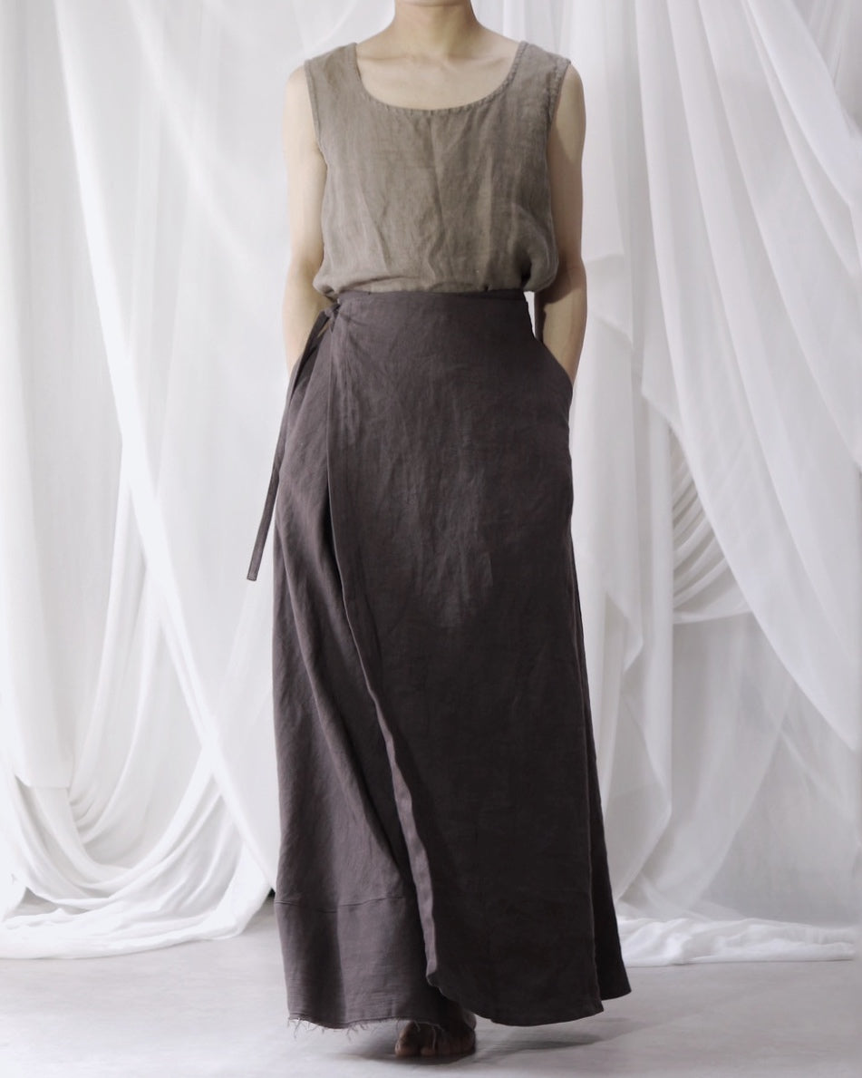 wrapped skirt 2025/charcoal