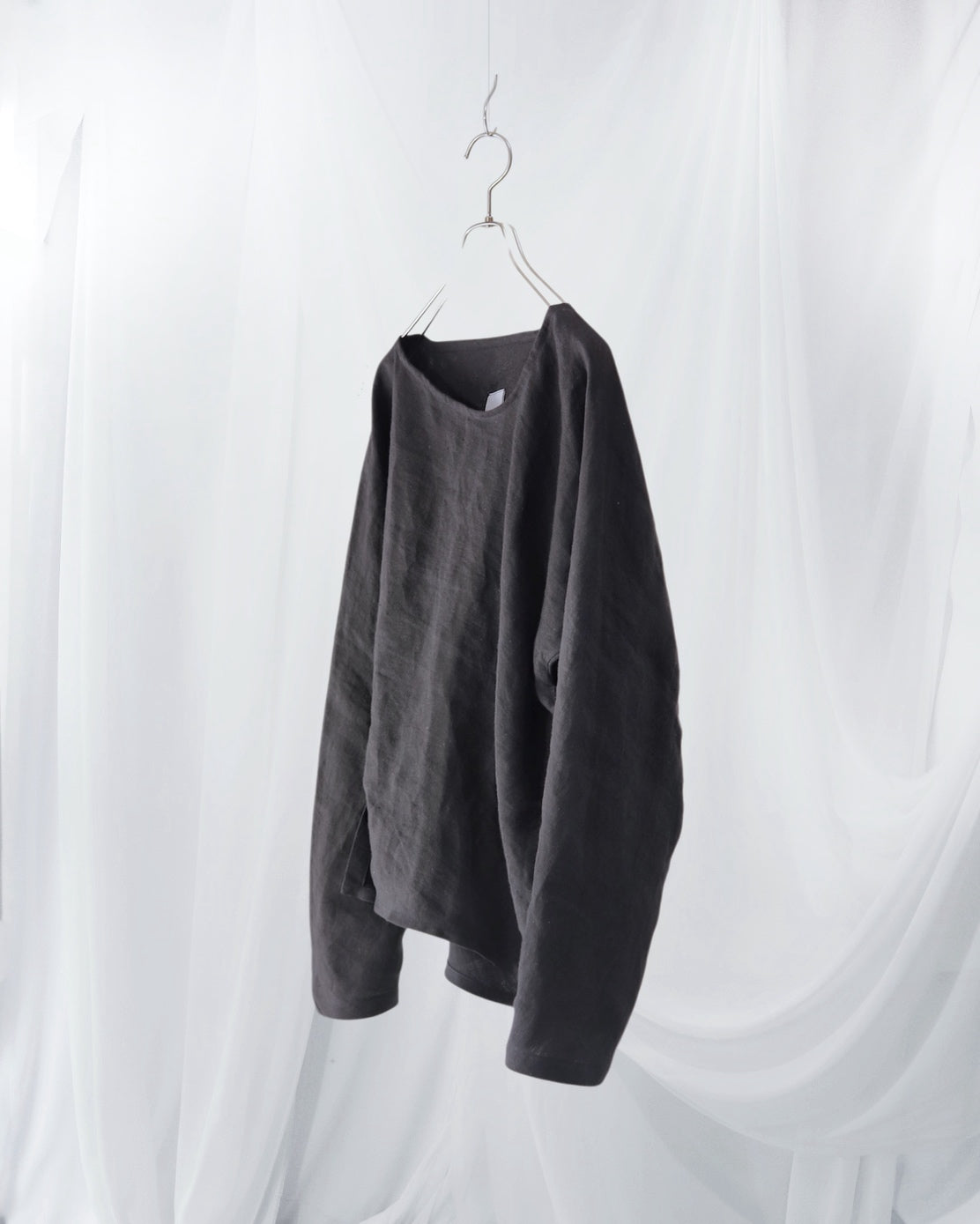 bias-cut pullover