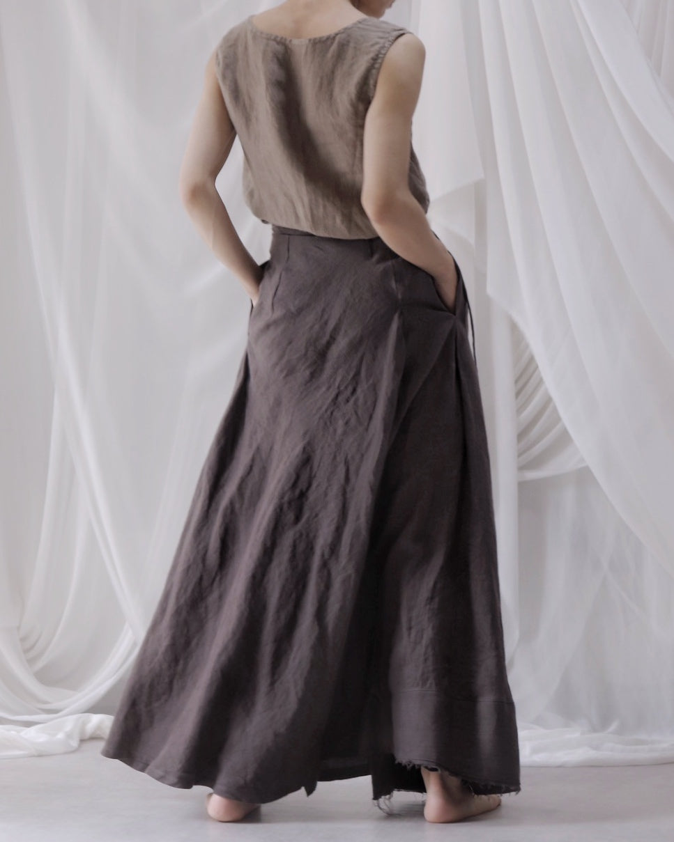 wrapped skirt 2025/charcoal