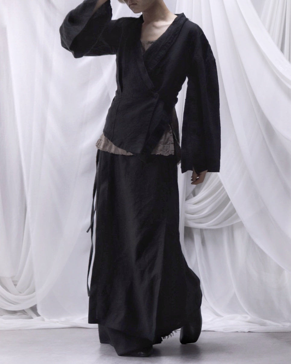 wide shoulder short jacket