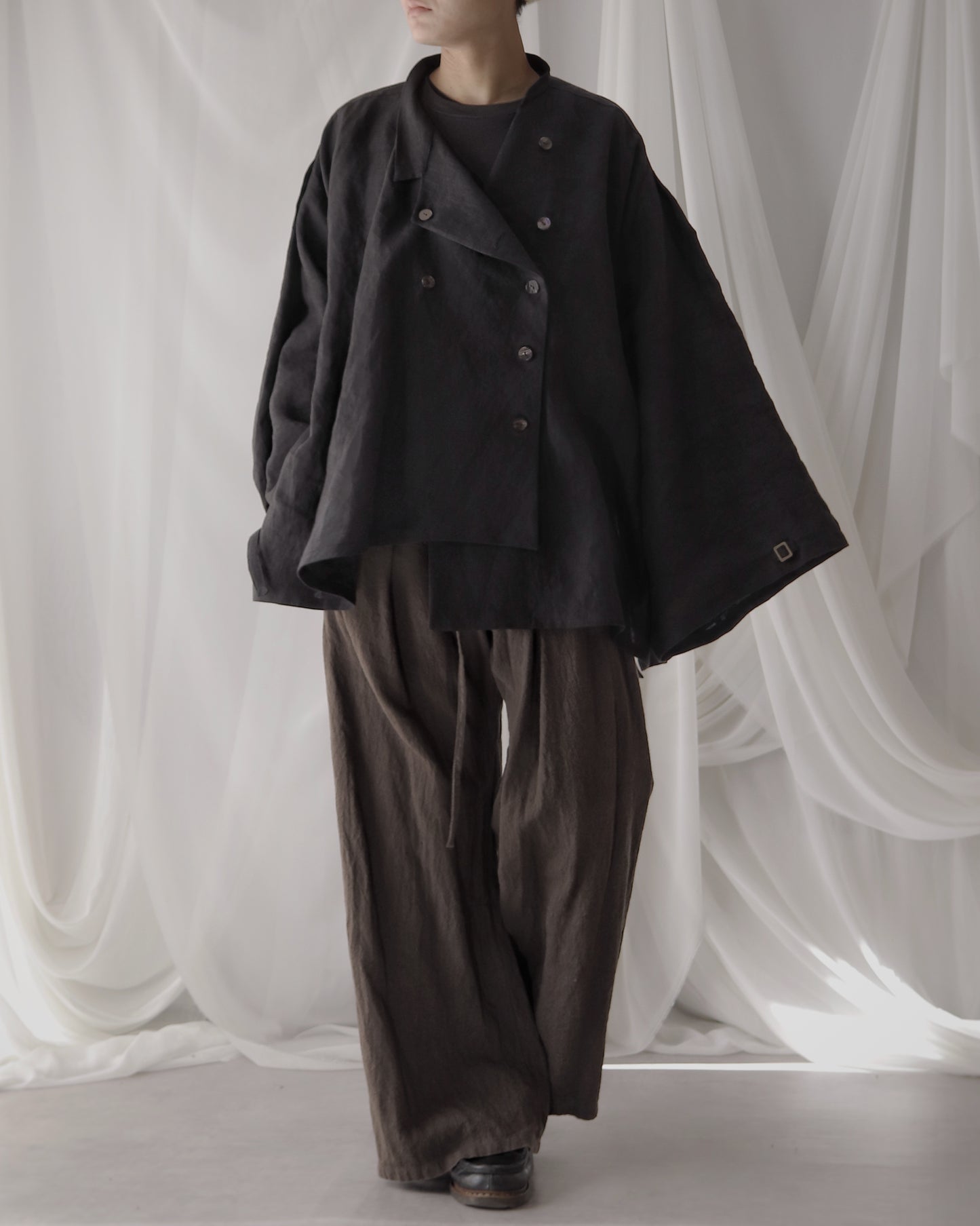 double breasted shirts blouson