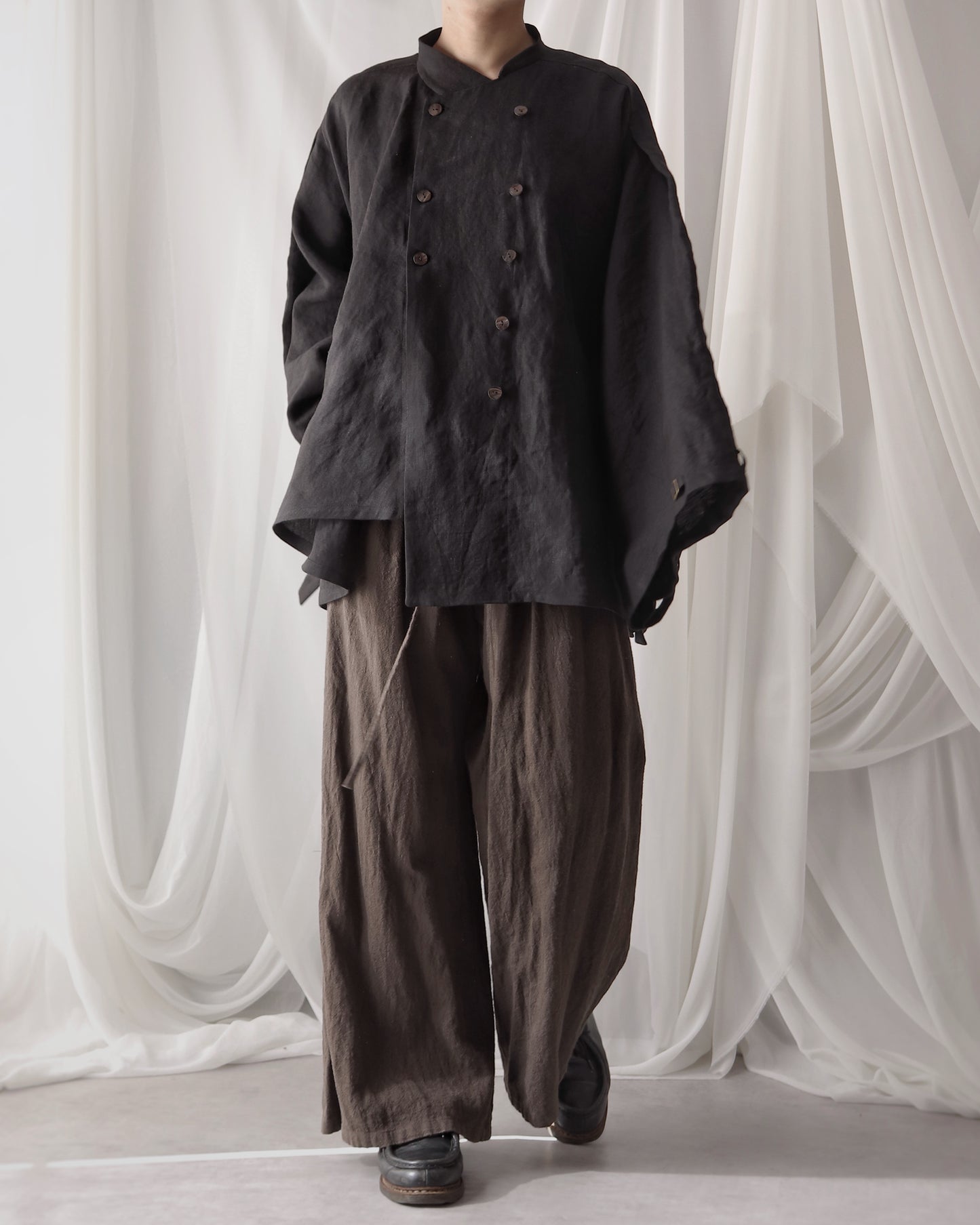double breasted shirts blouson