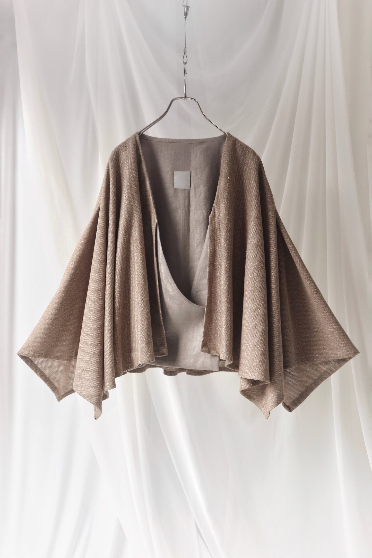 cotton knit haori cardigan