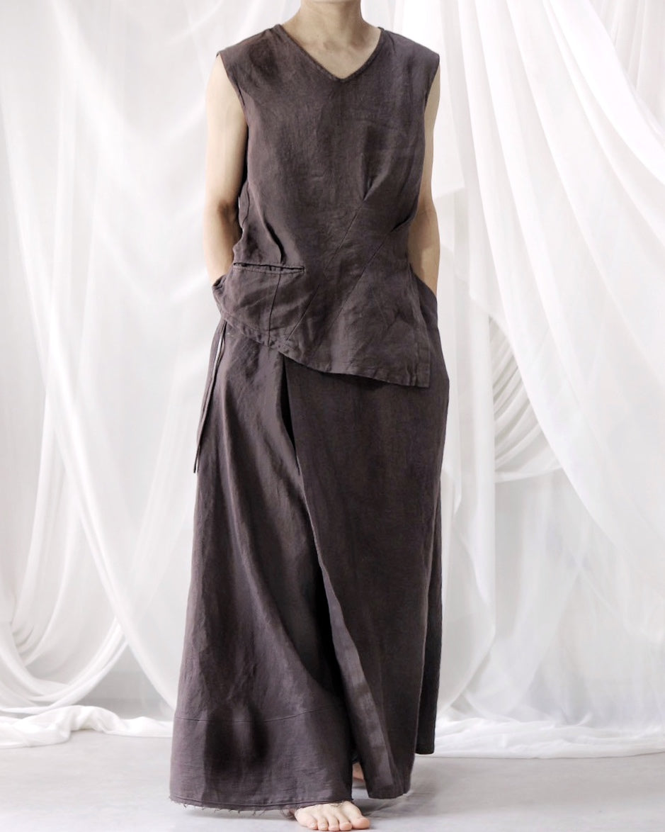 wrapped skirt 2025/charcoal