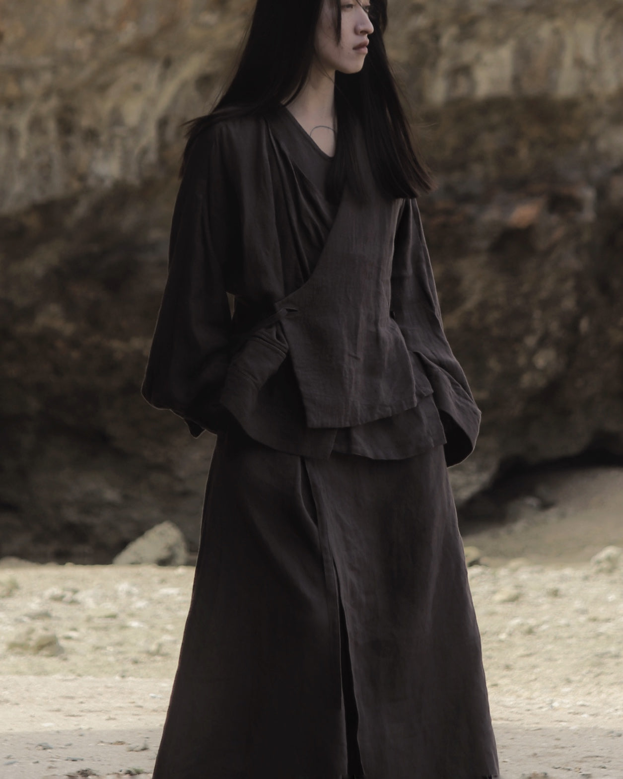 haori jacket&tapered trousers