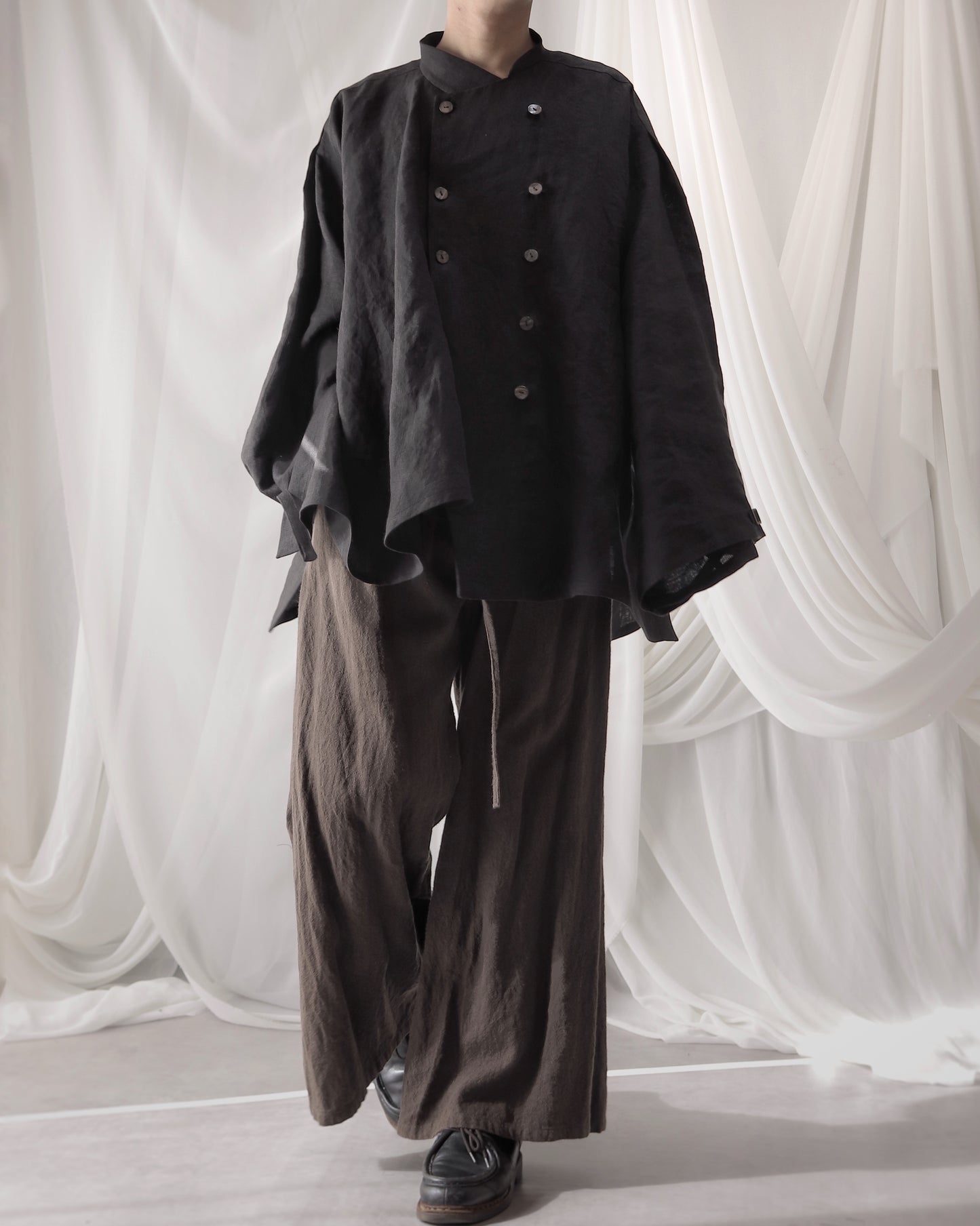 double breasted shirts blouson