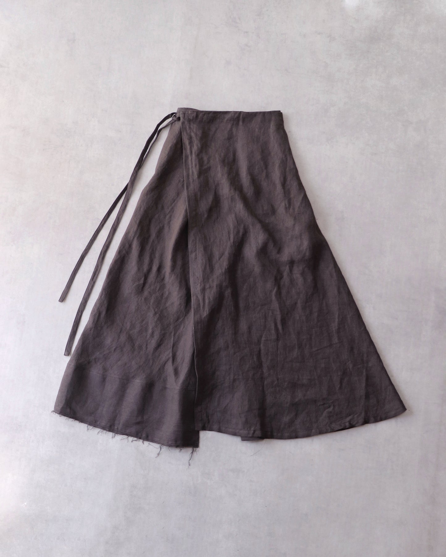wrapped skirt 2025/charcoal
