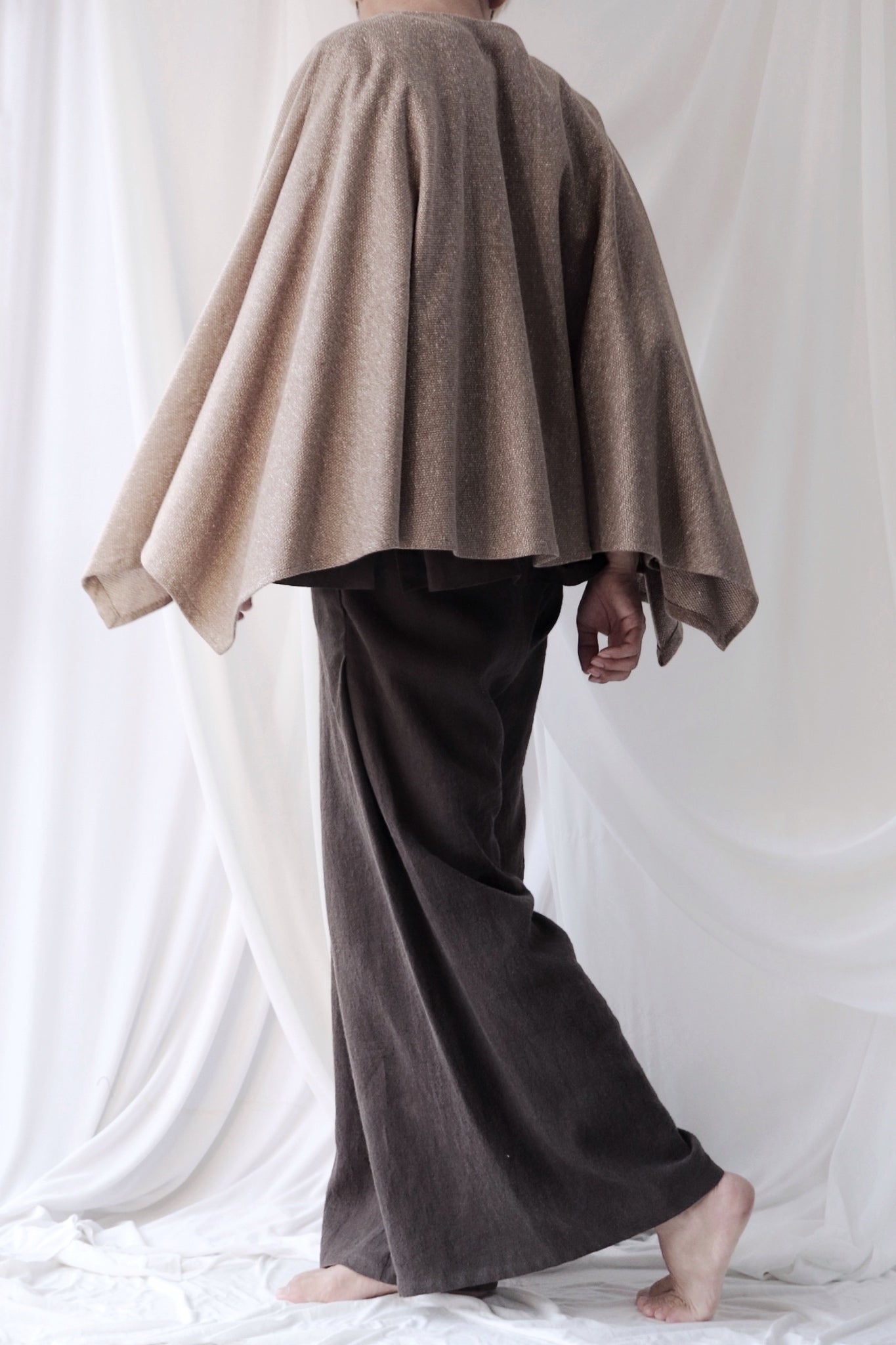 cotton knit haori cardigan