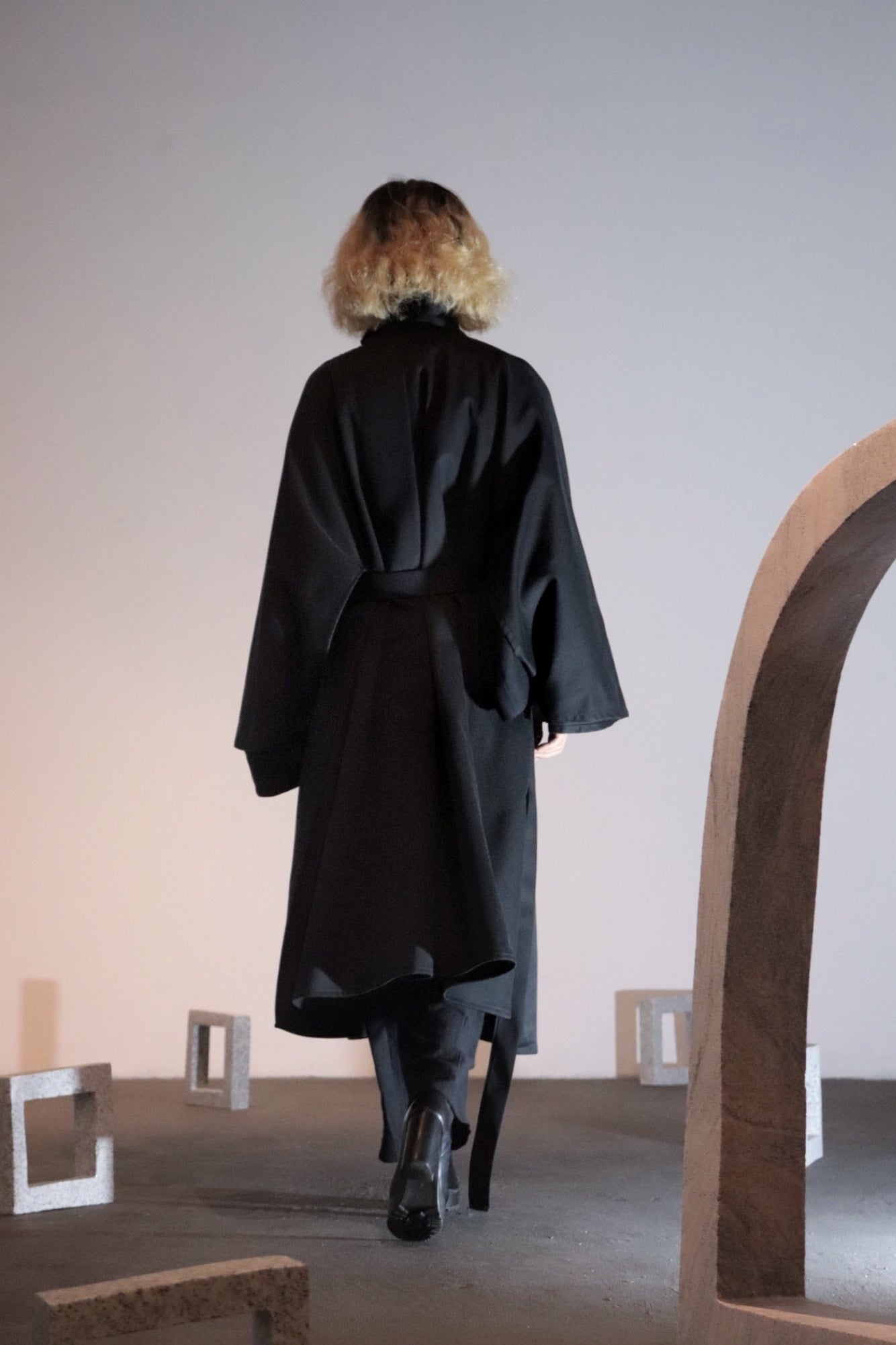 cotton tielocken coat