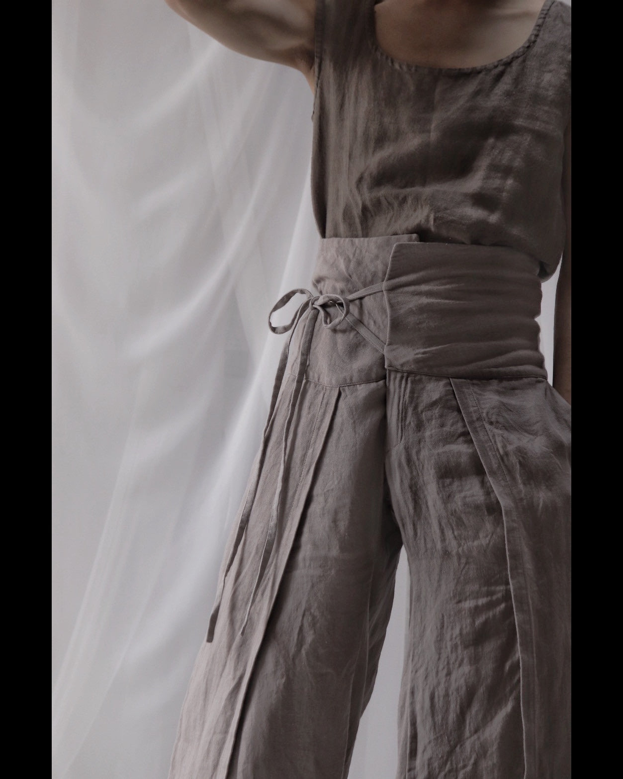 slit Haramaki trousers
