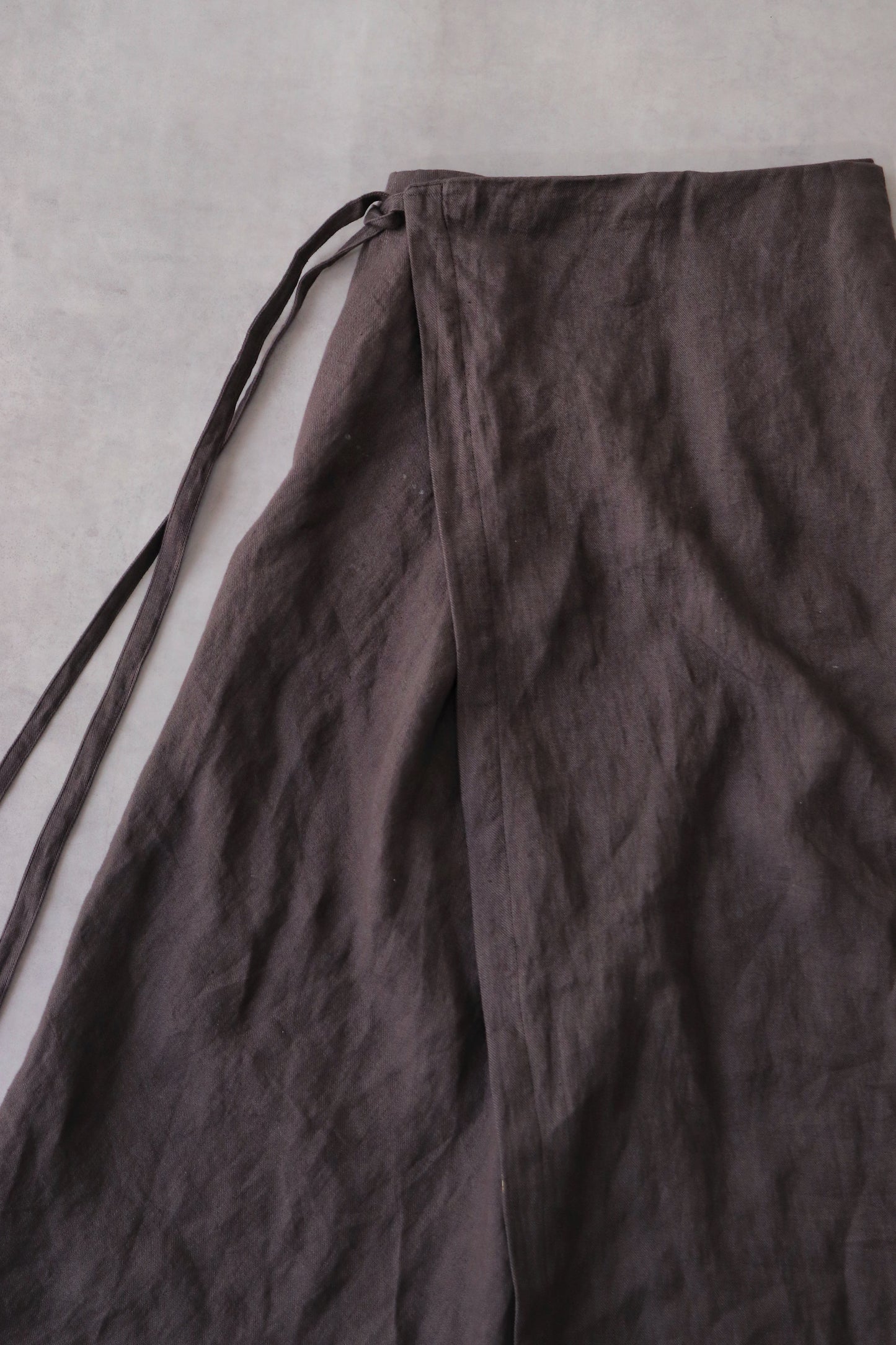 wrapped skirt 2025/charcoal