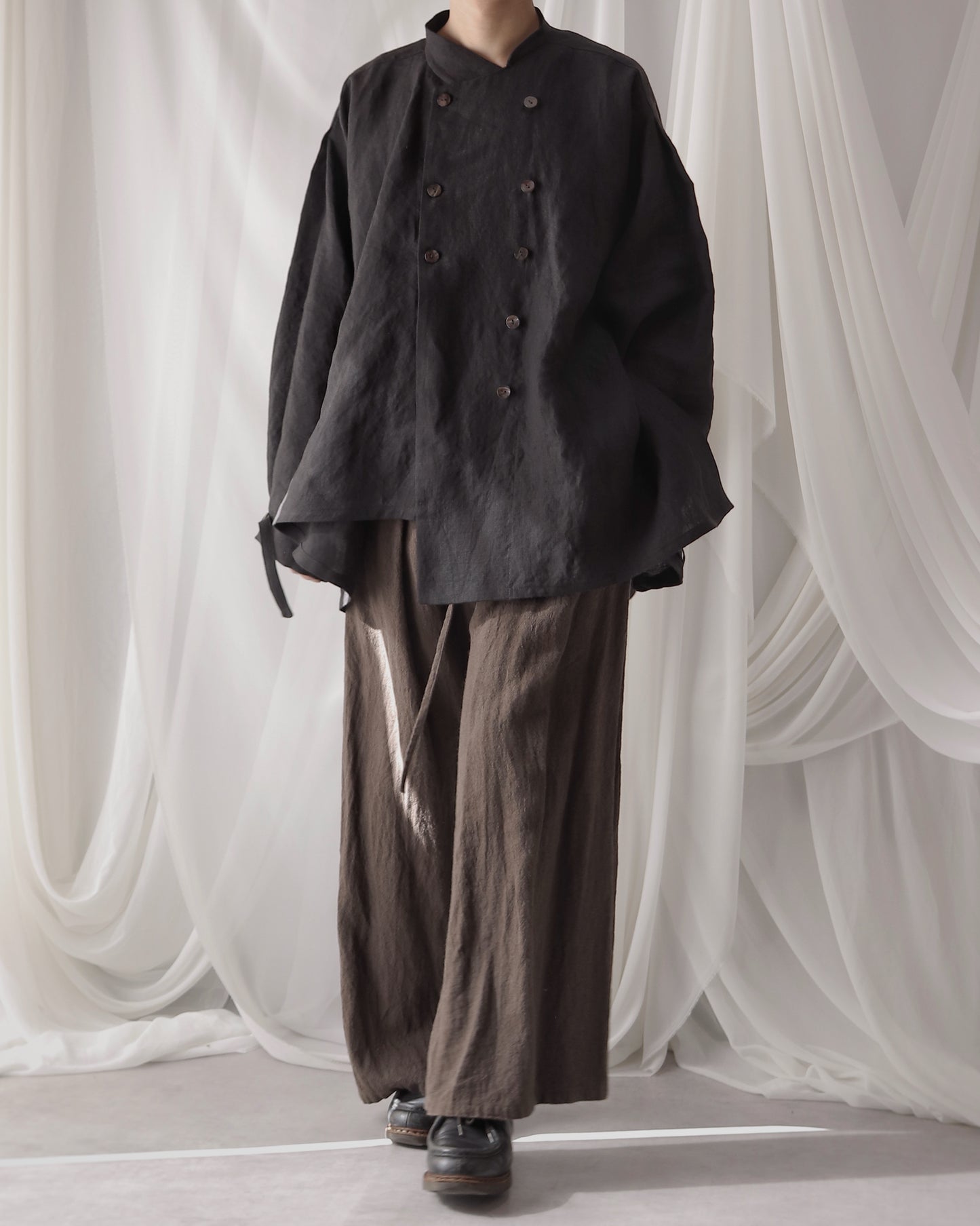 double breasted shirts blouson