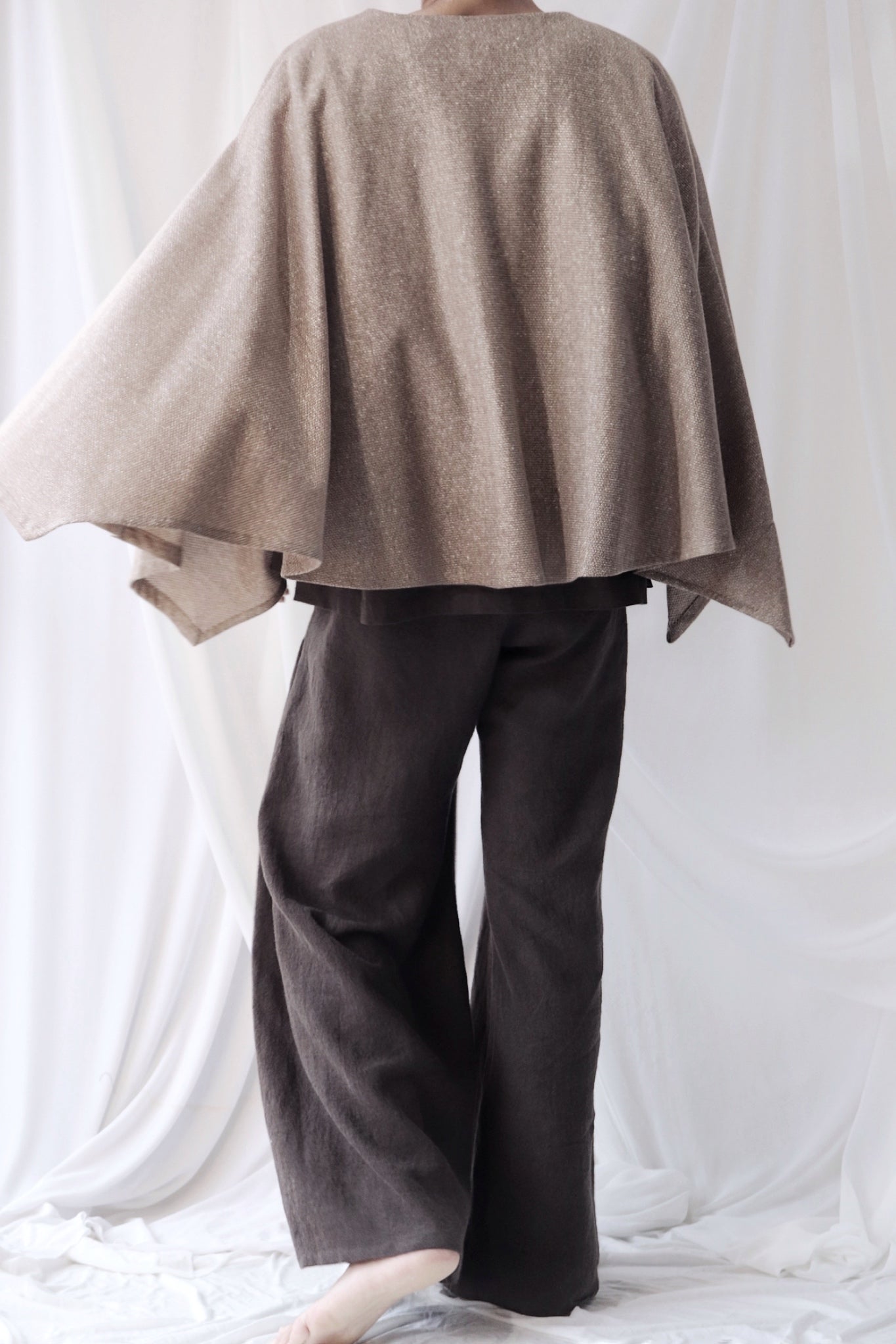 cotton knit haori cardigan