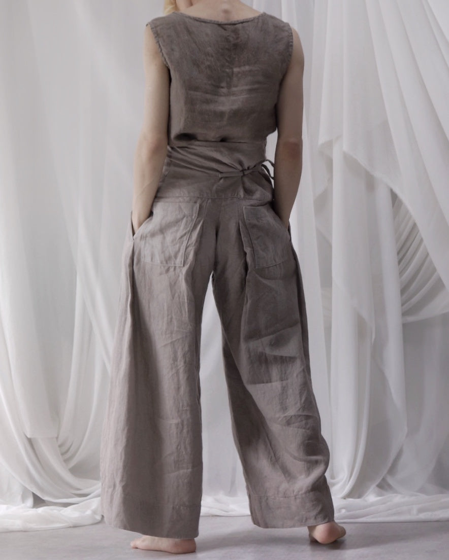 slit Haramaki trousers