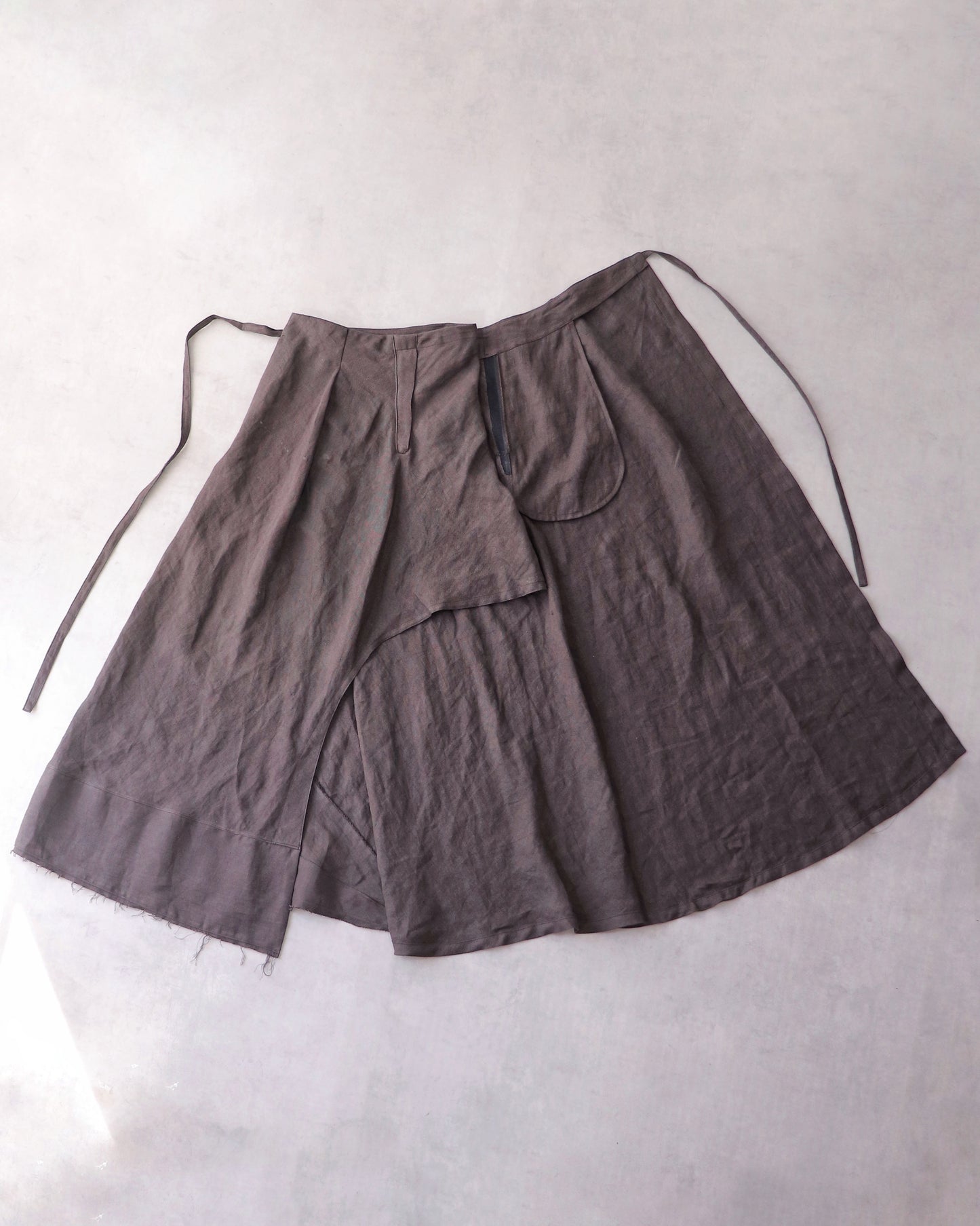 wrapped skirt 2025/charcoal