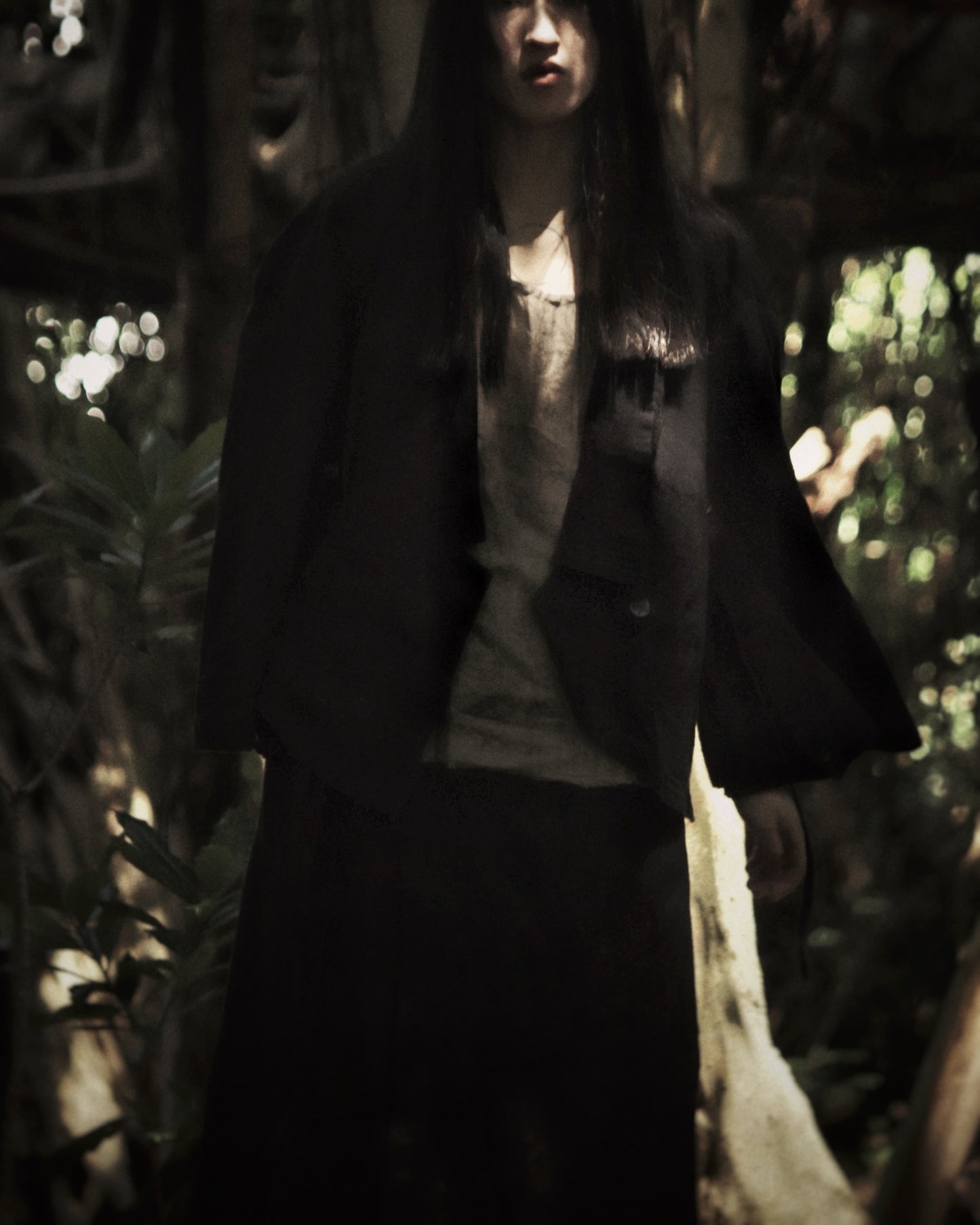 wide shoulder short jacket