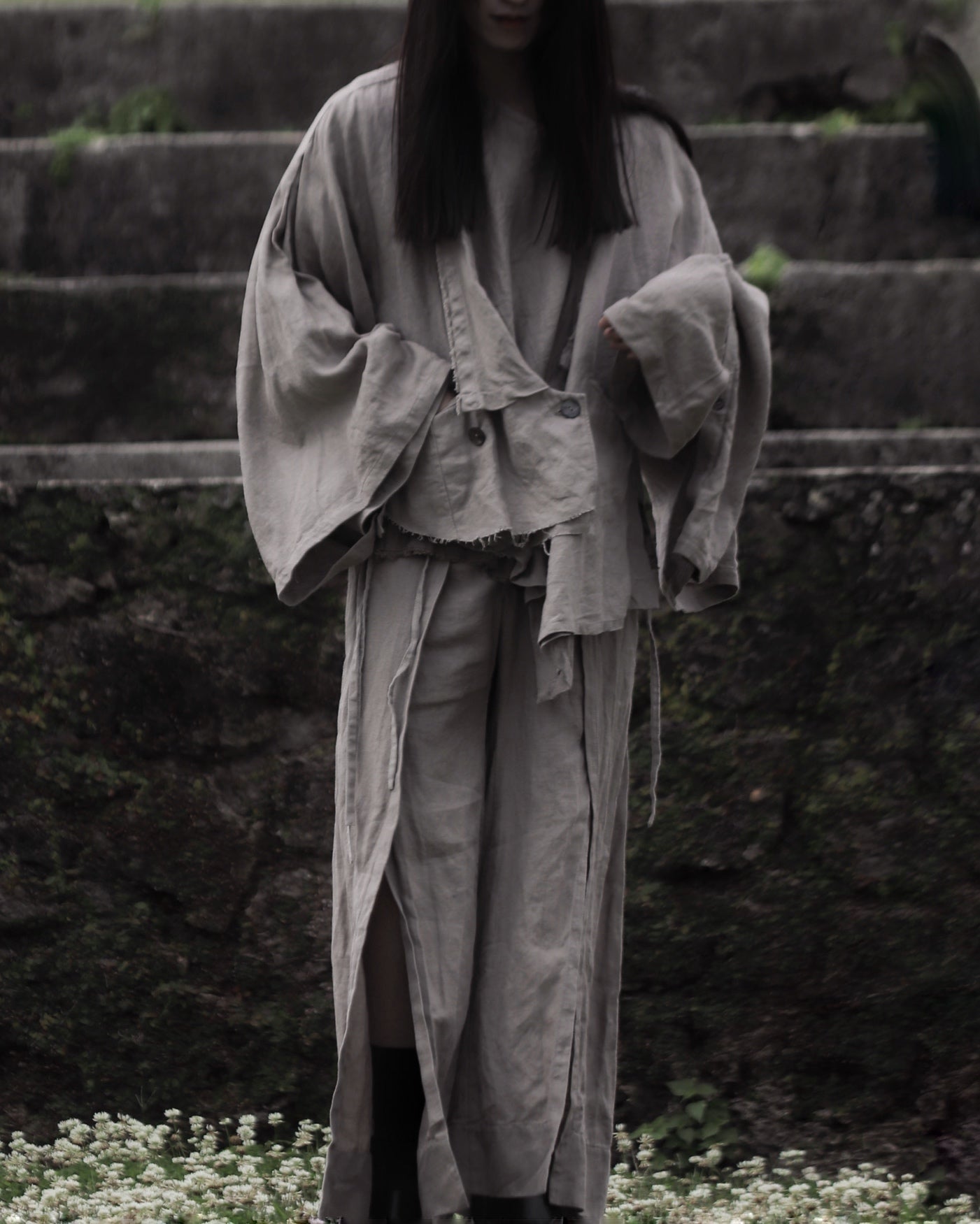 slit Haramaki trousers