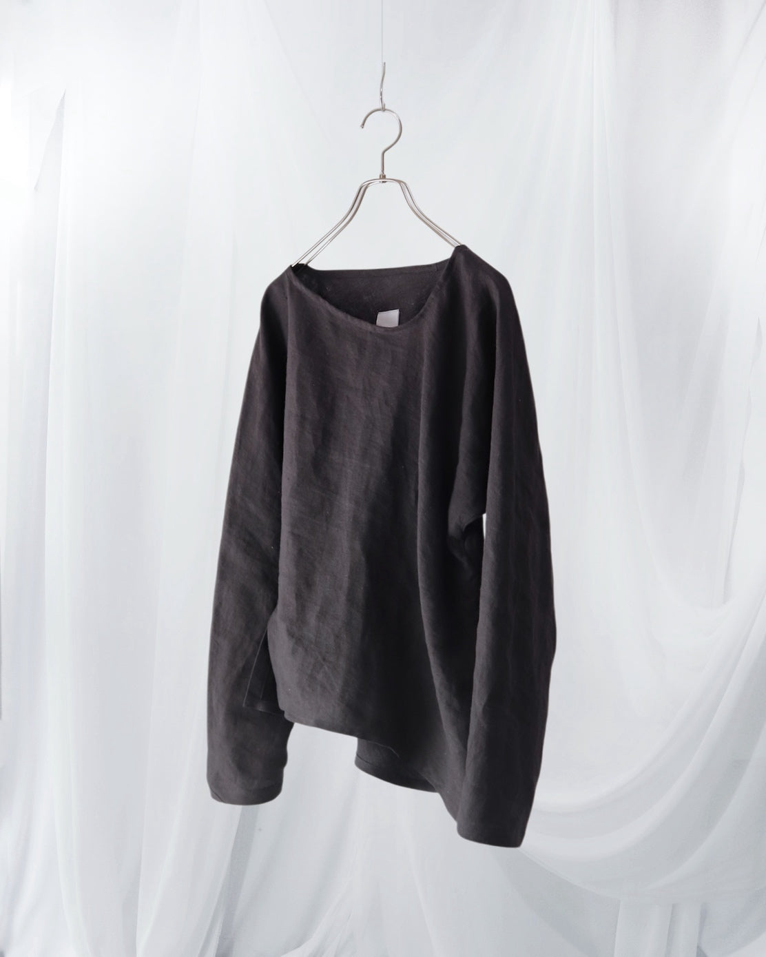 bias-cut pullover