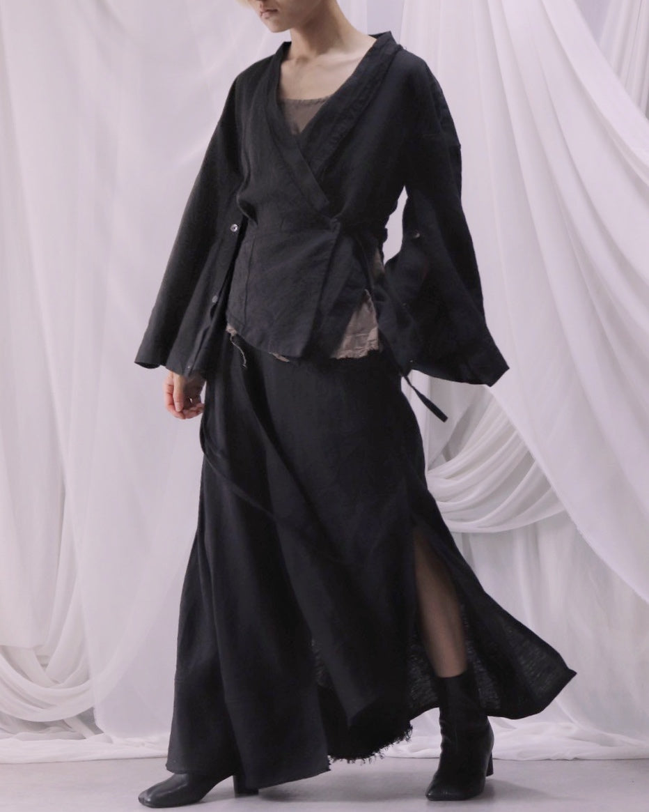 wide shoulder short jacket