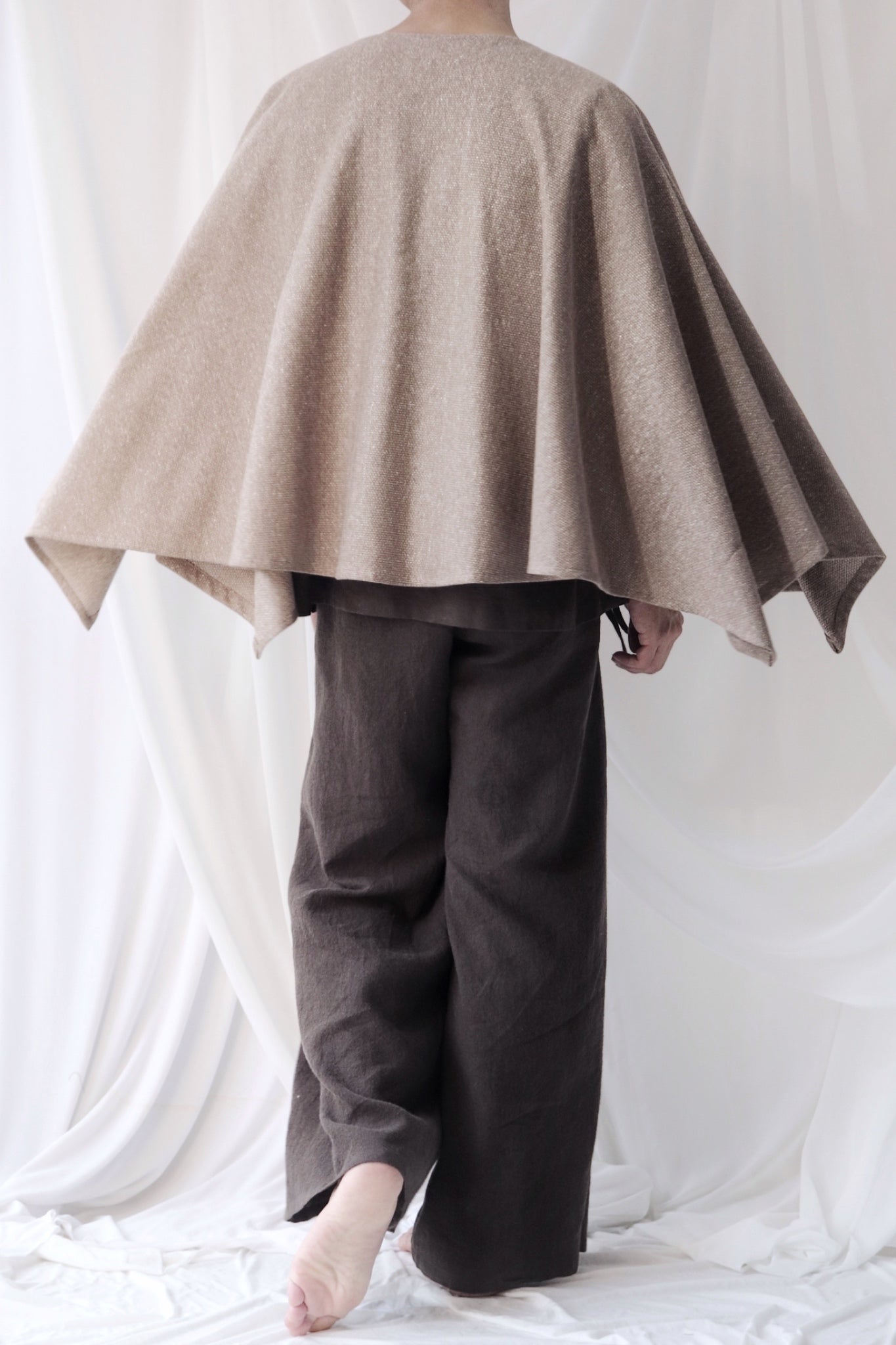cotton knit haori cardigan