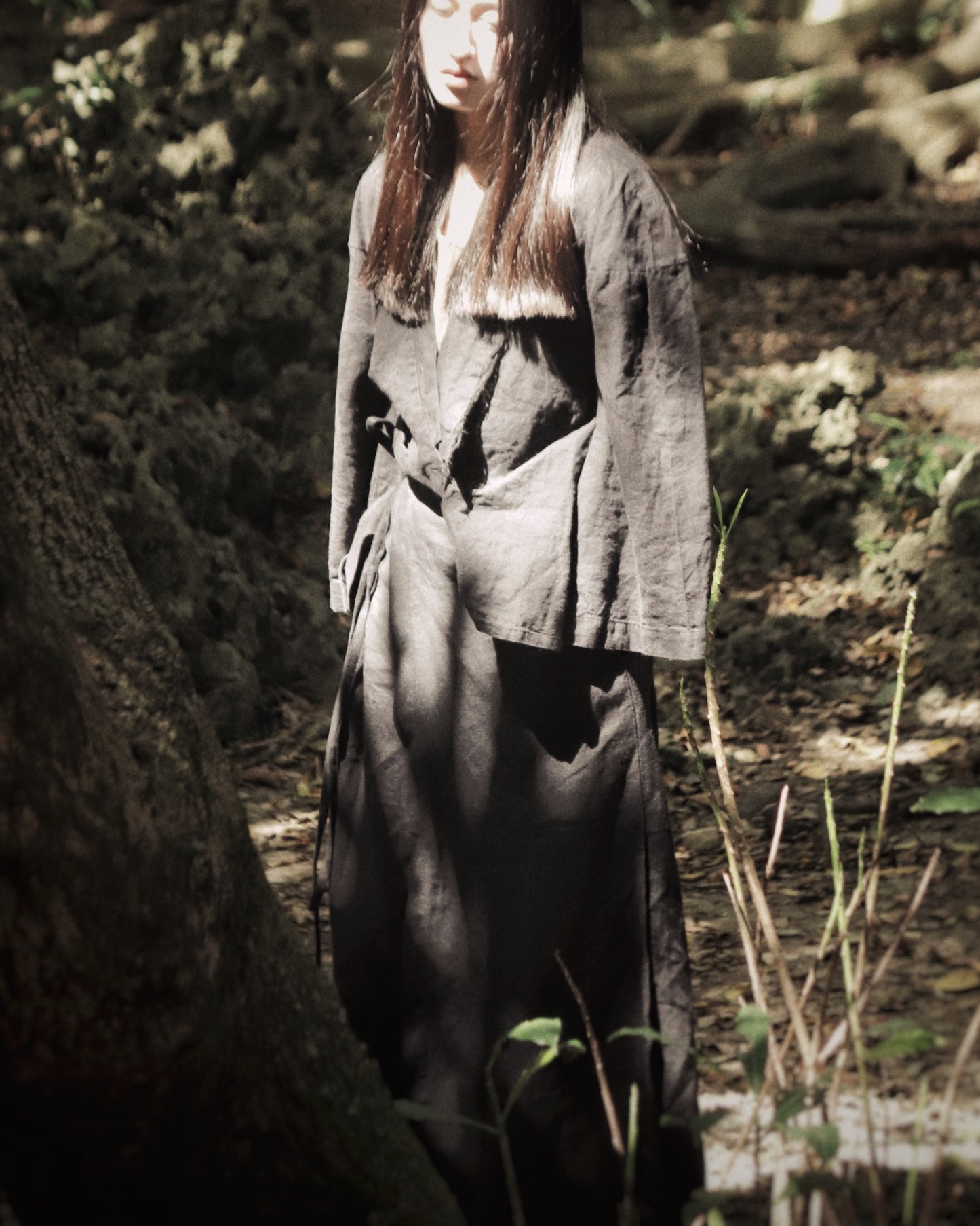 wide shoulder short jacket