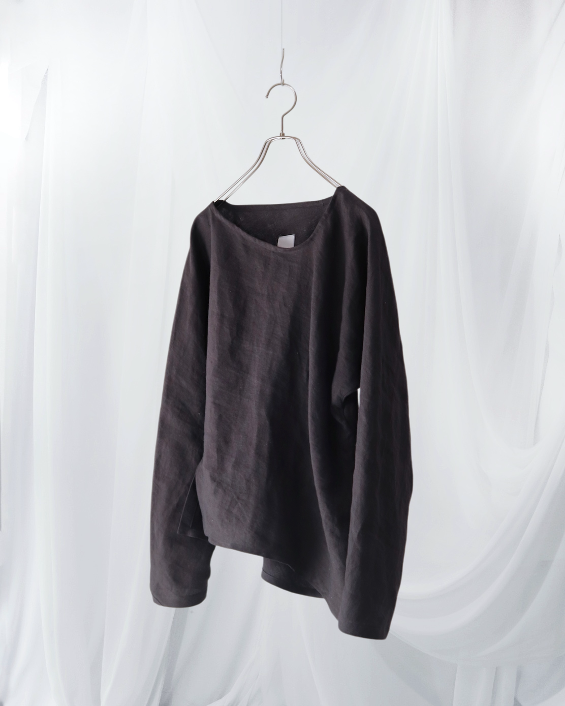 bias-cut pullover
