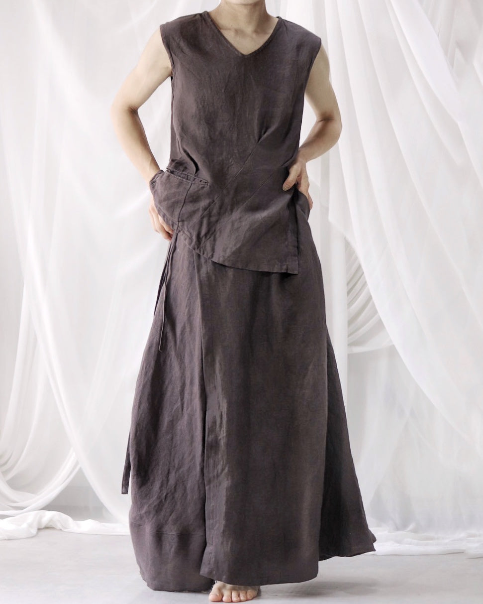 wrapped skirt 2025/charcoal