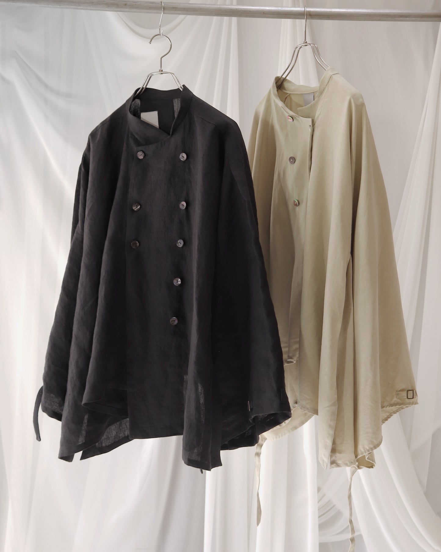 double breasted shirts blouson