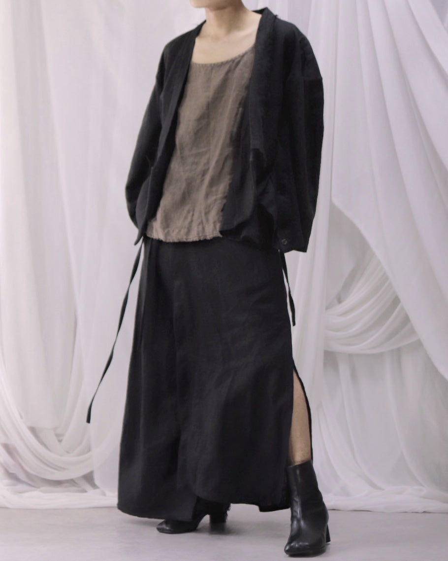 wide shoulder short jacket