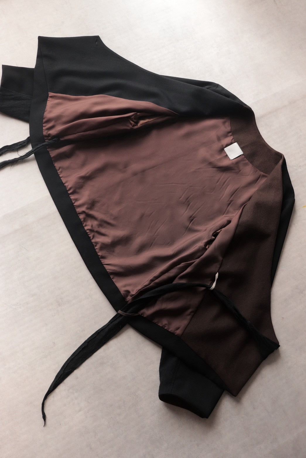 collarless tailored jacket