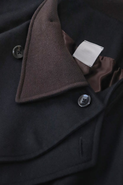 wool melton asymmetry coat