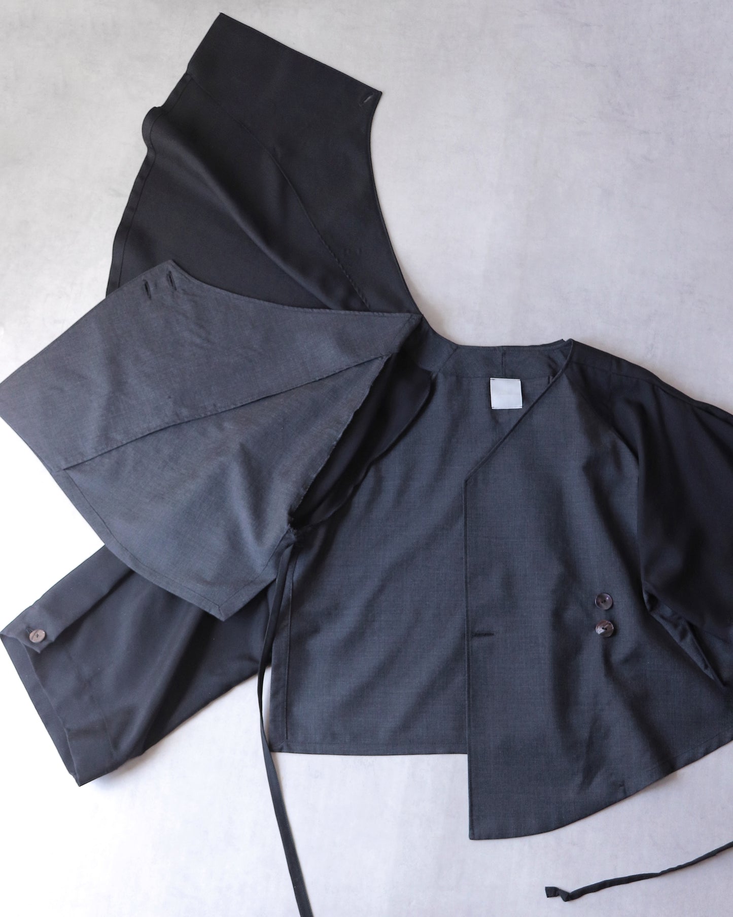 asymmetry layered haori