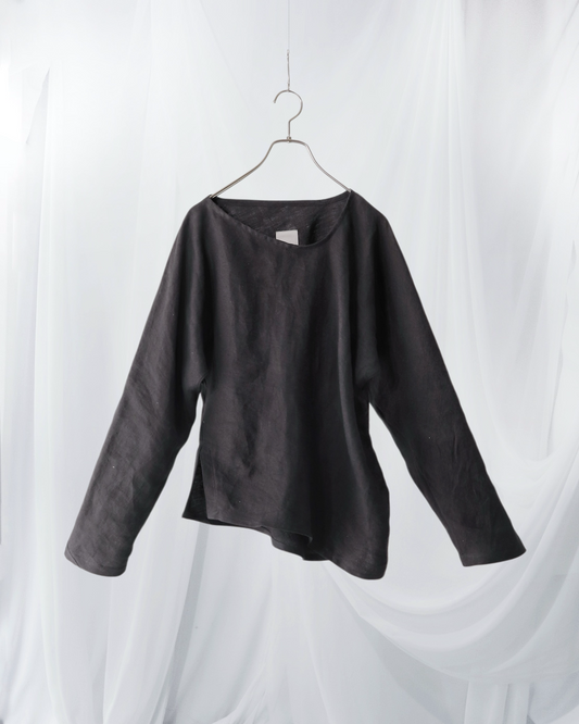 bias-cut pullover
