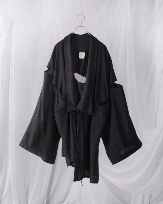 mid-length slit haori