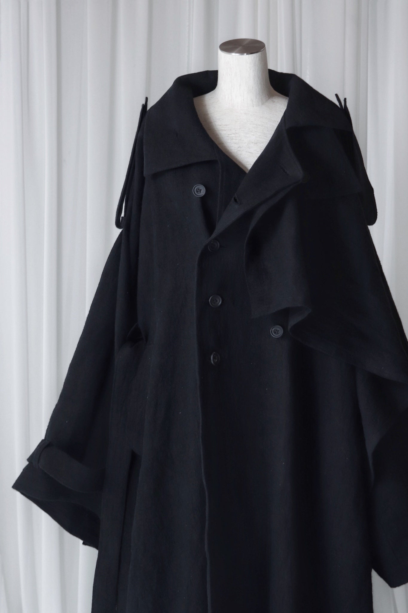 linen layered coat