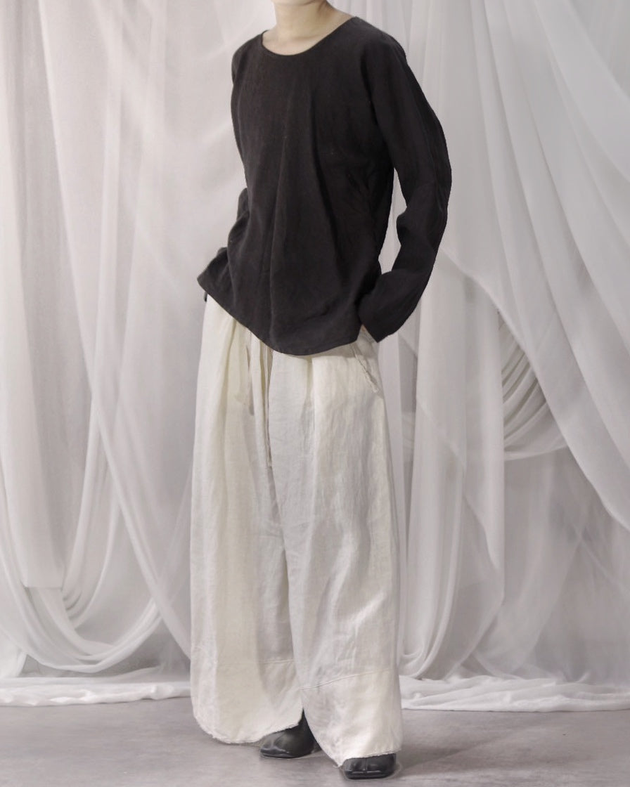 bias-cut pullover